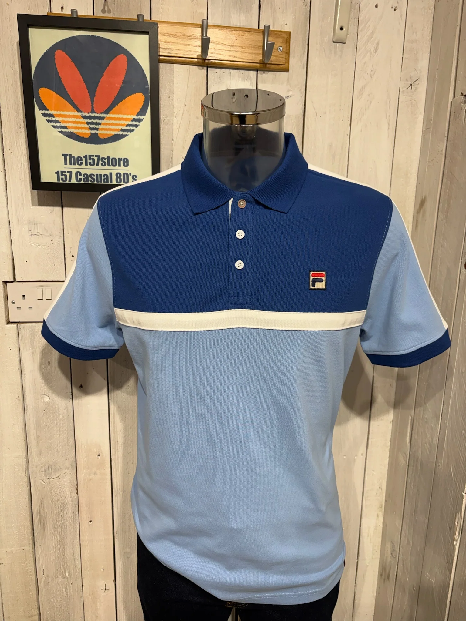 Fila Vintage Mattia Polo - Frozen Fjord / Limoges / White