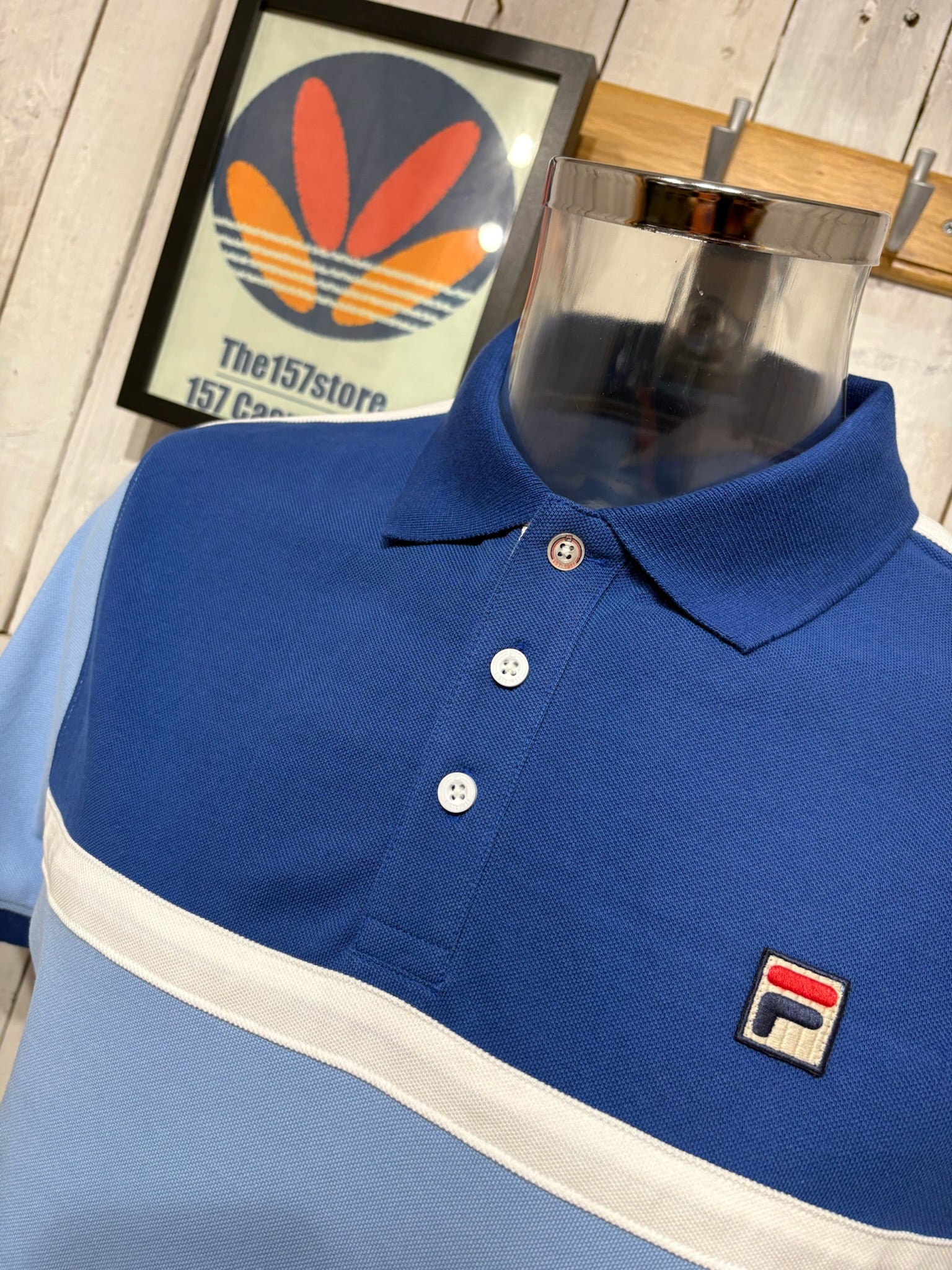 Fila Vintage Mattia Polo - Frozen Fjord / Limoges / White - Image 2