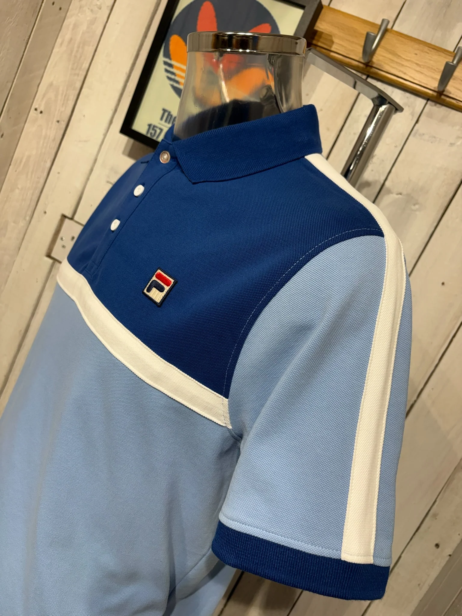 Fila Vintage Mattia Polo - Frozen Fjord / Limoges / White - Image 3