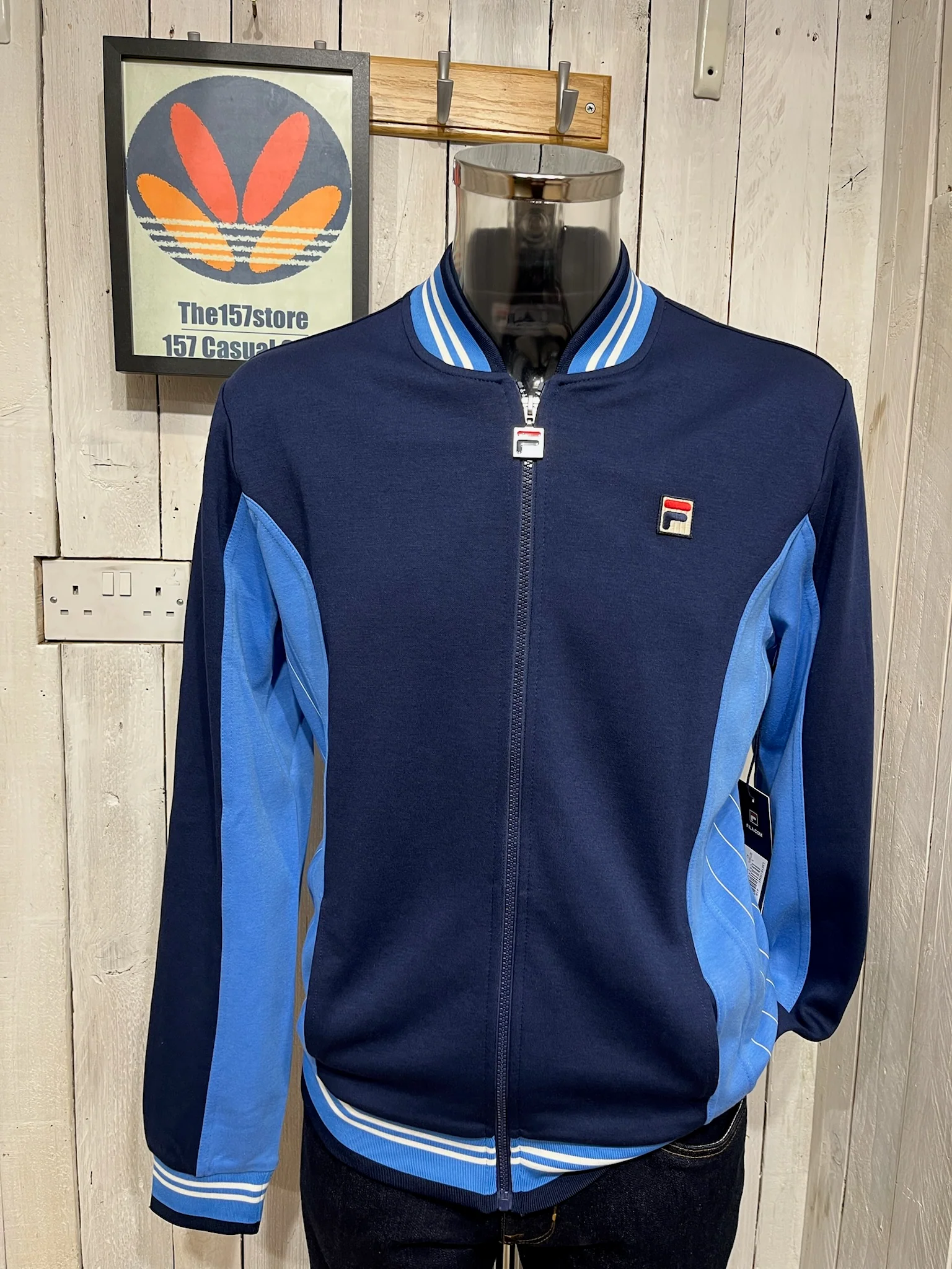 Fila Vintage Settanta Track Top - Fila Navy Regatta