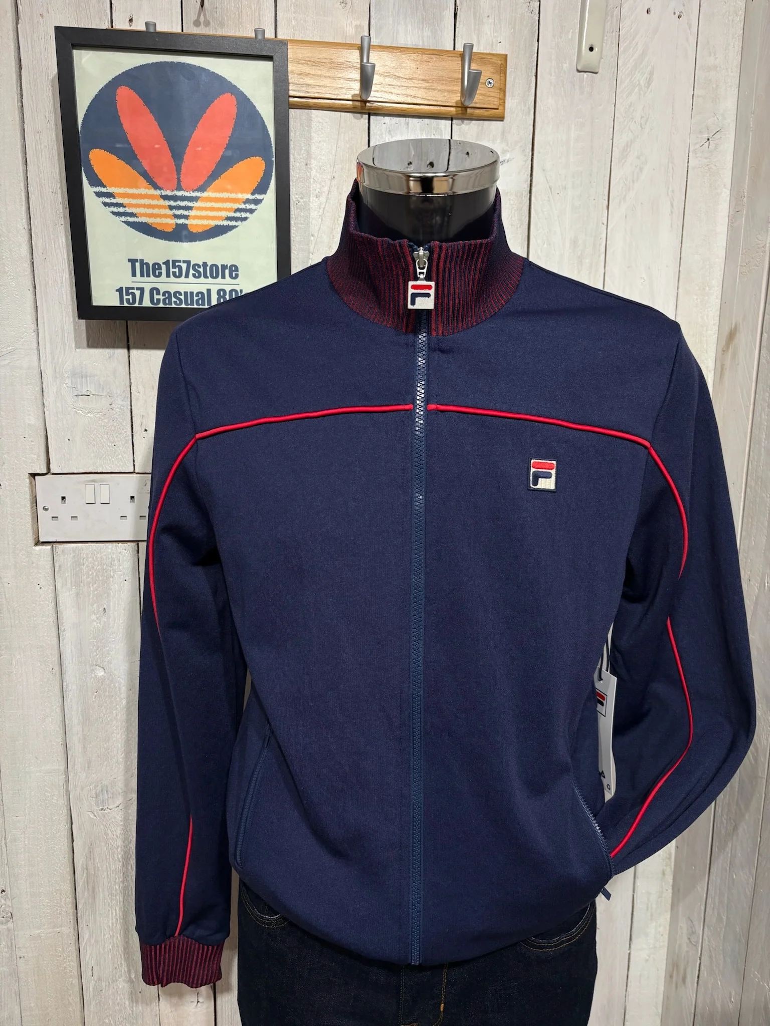 Fila Vintage Zayn - NEW SS26 - Track Top - Navy / Red