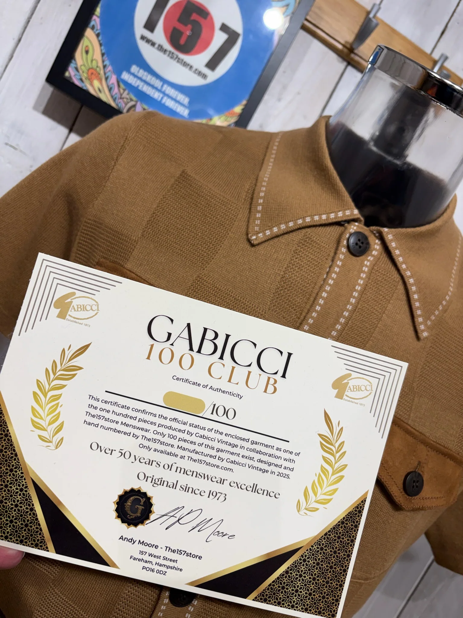 Gabicci '100 Club' Buckler Knit - Nutmeg ( 157 EXCLUSIVE ) - Image 2