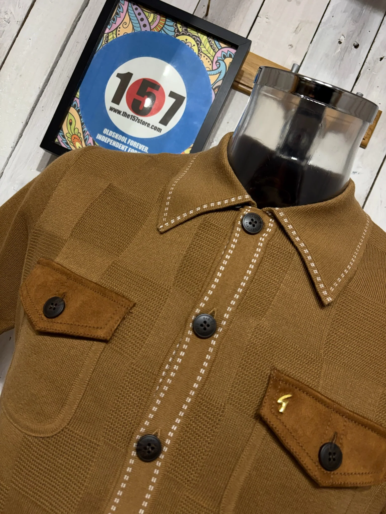 Gabicci '100 Club' Buckler Knit - Nutmeg ( 157 EXCLUSIVE ) - Image 4