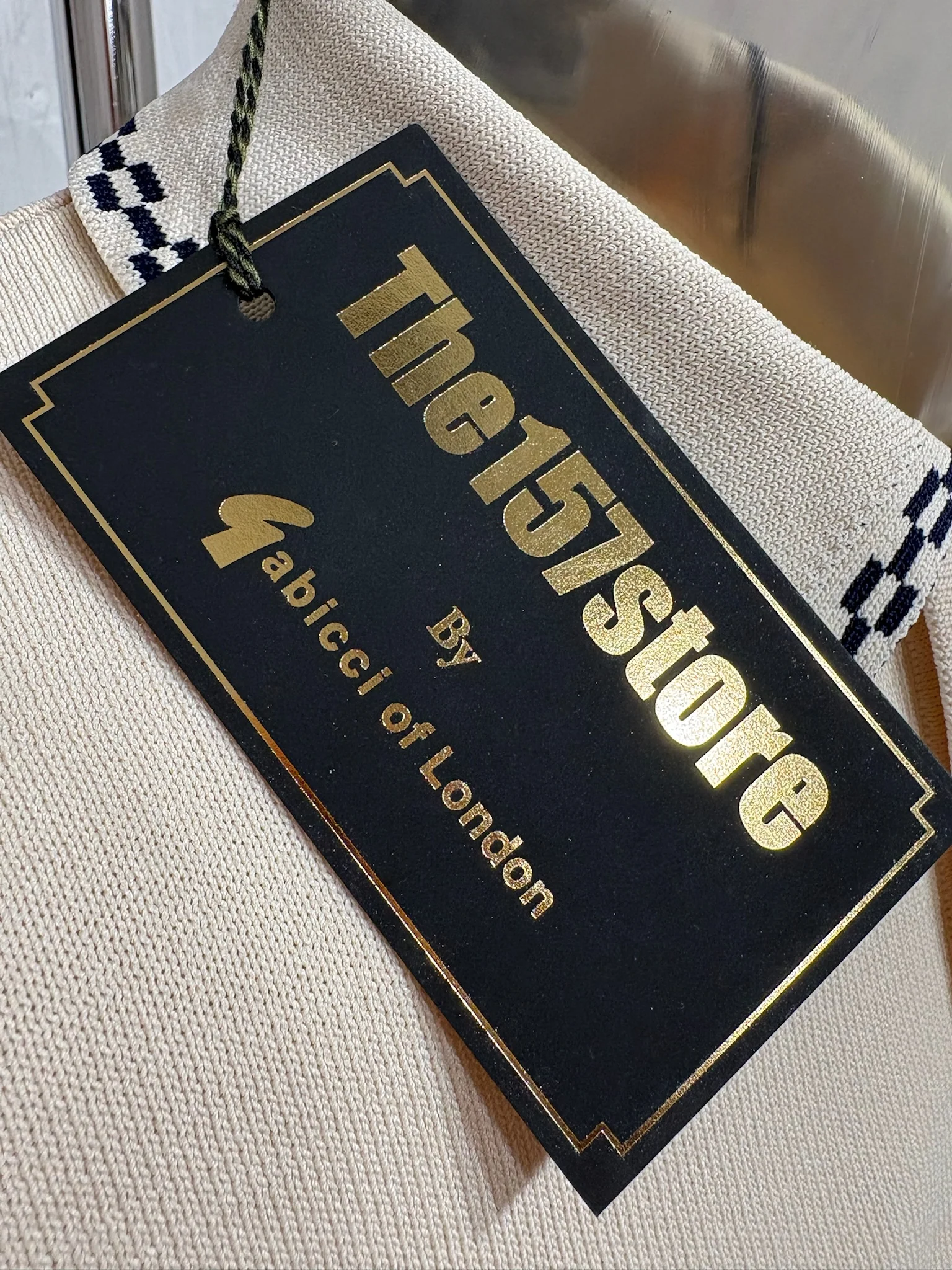 Gabicci '100 Club' Routledge Knit Polo - Cream (157 EXCLUSIVE) - Image 3