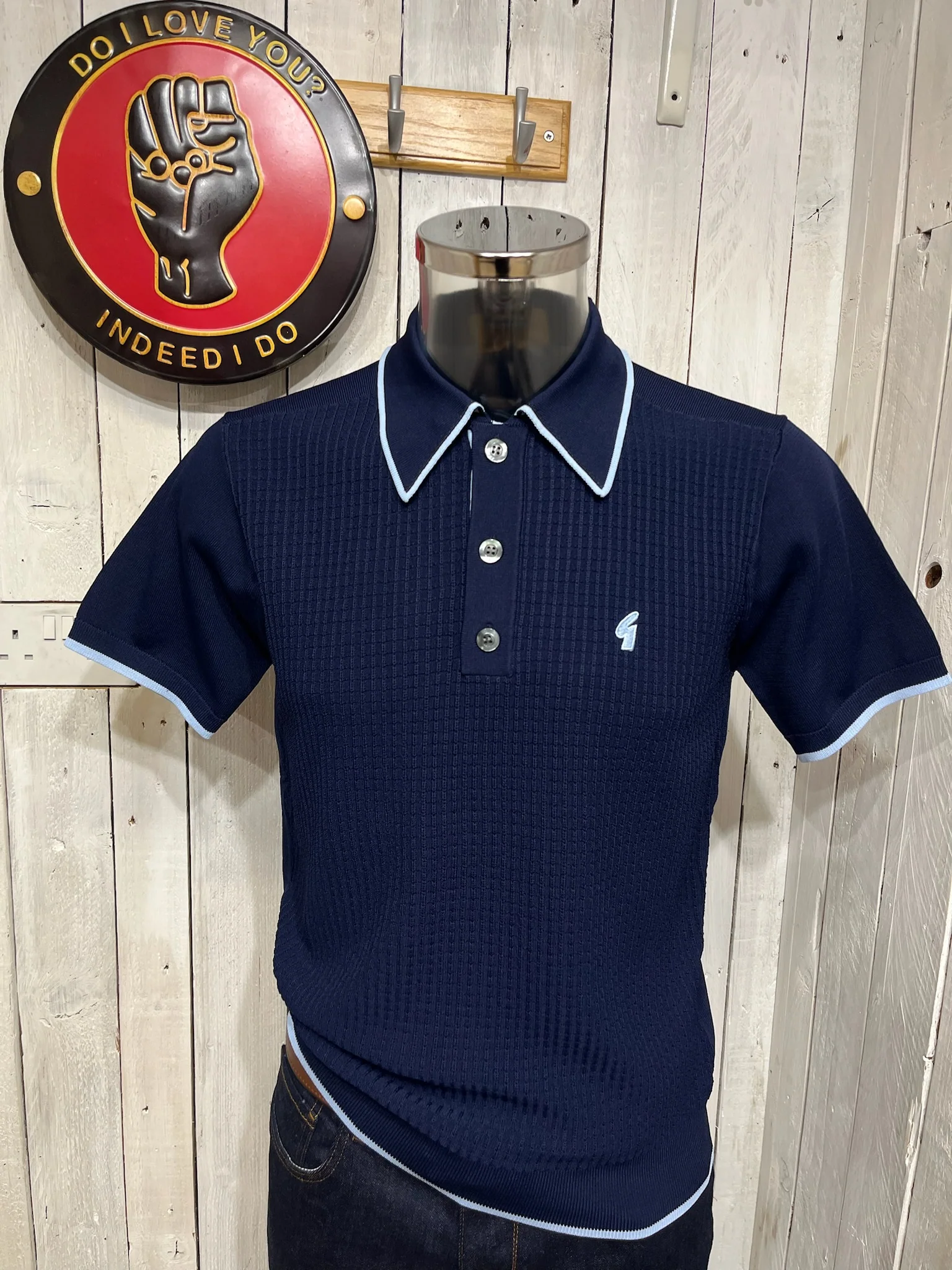 Gabicci Archive Re-Issue Malcolm Knit - Navy