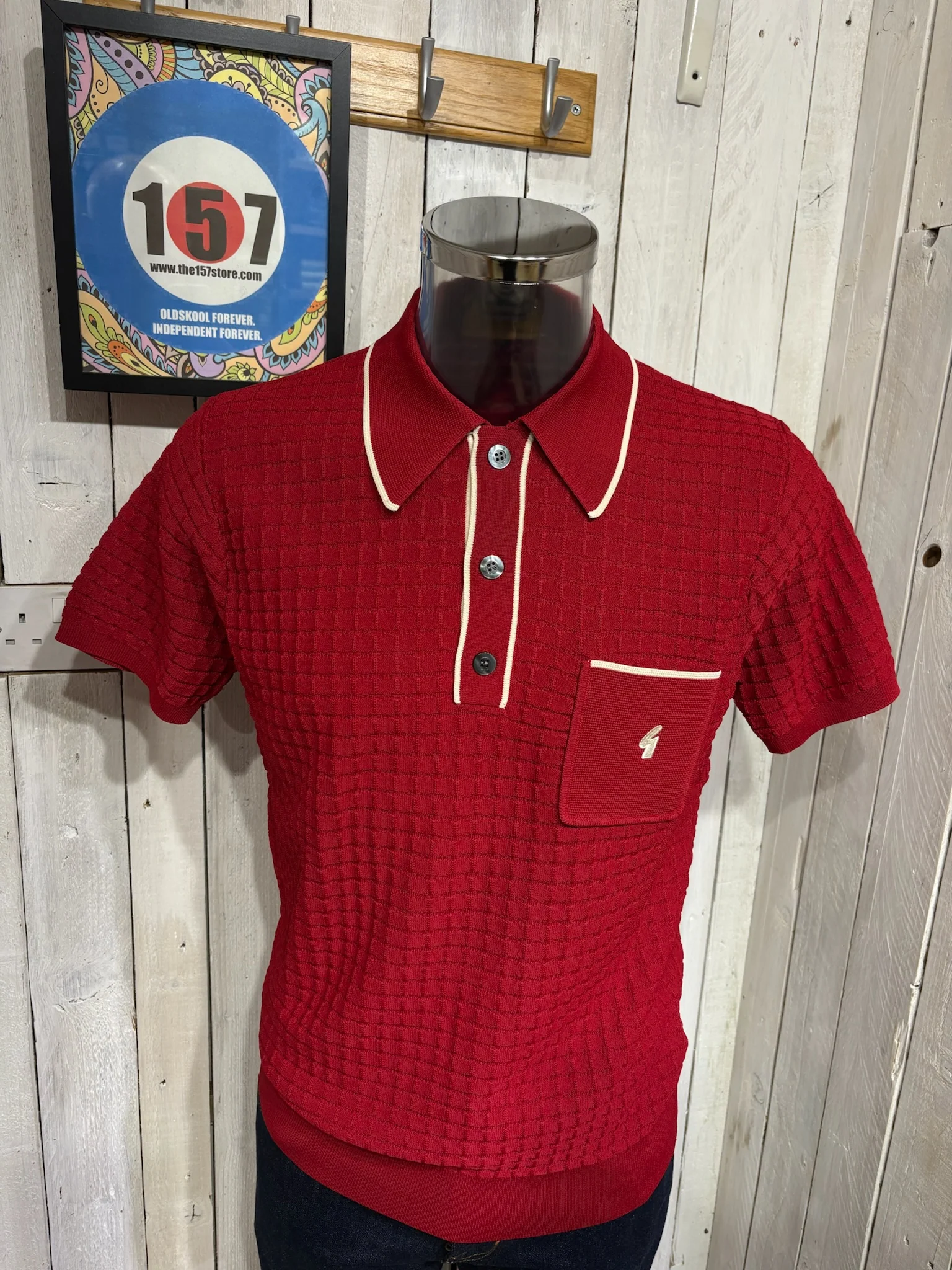 Gabicci Archive Roy Knit - Cherry