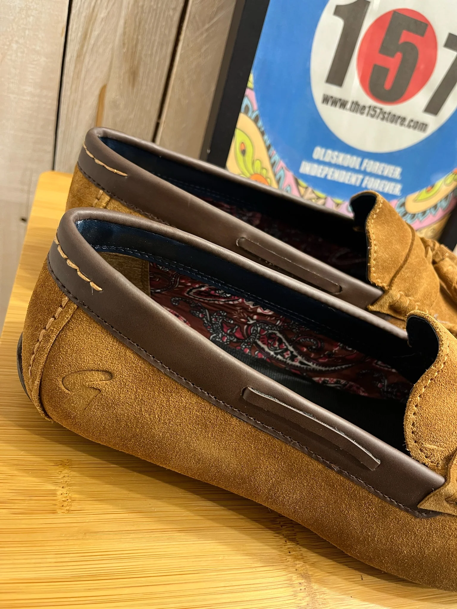 Gabicci Charlie Suede Loafers - Cognac - Image 3