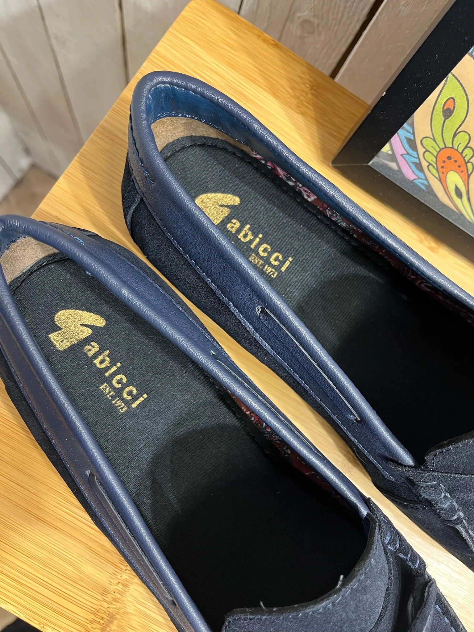 Gabicci Charlie Suede Loafers - Navy - Image 4