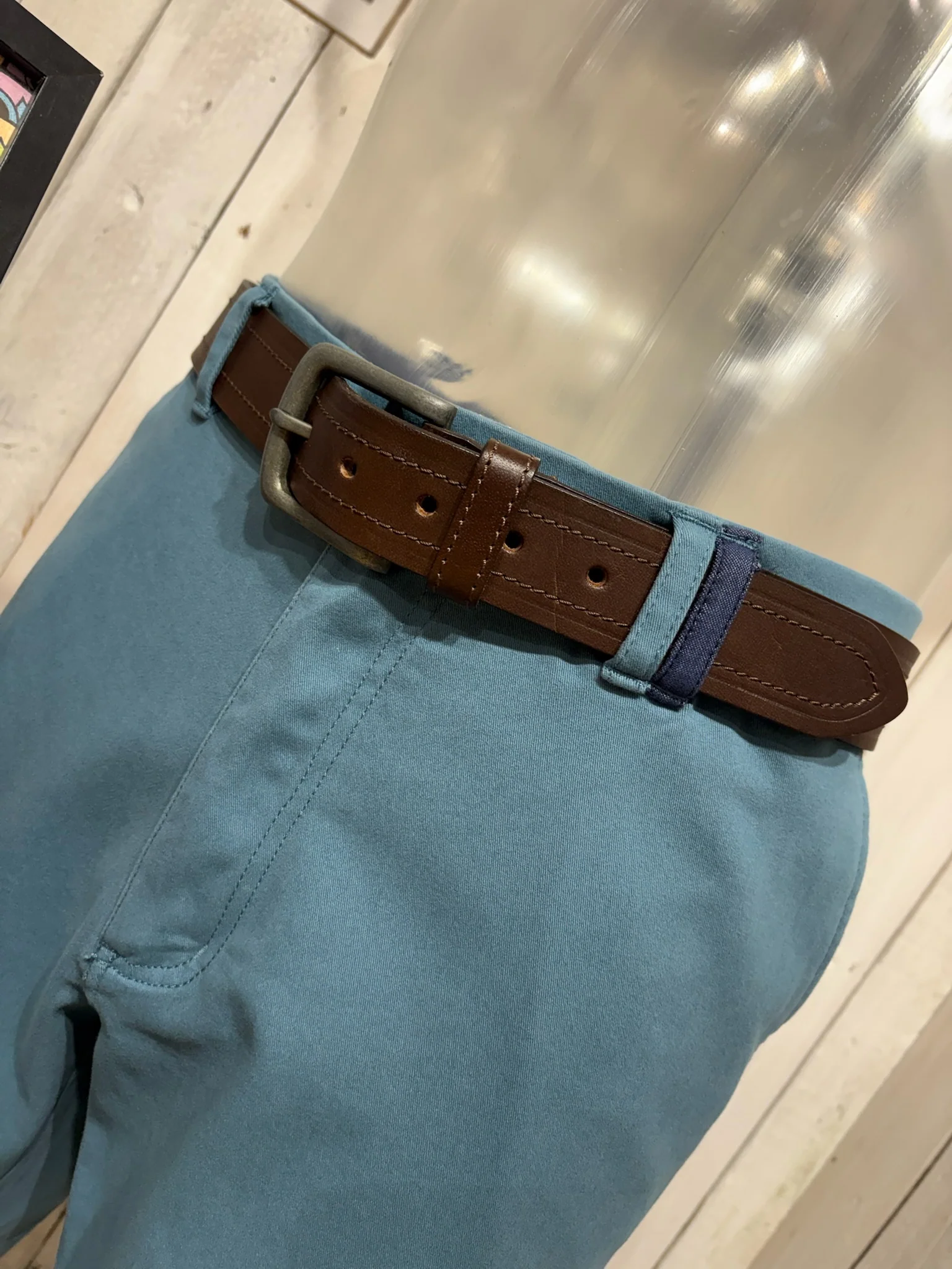Gabicci Classic Chino Shorts 2026 - Aqua (Reg Fit with Stretch) - Image 4