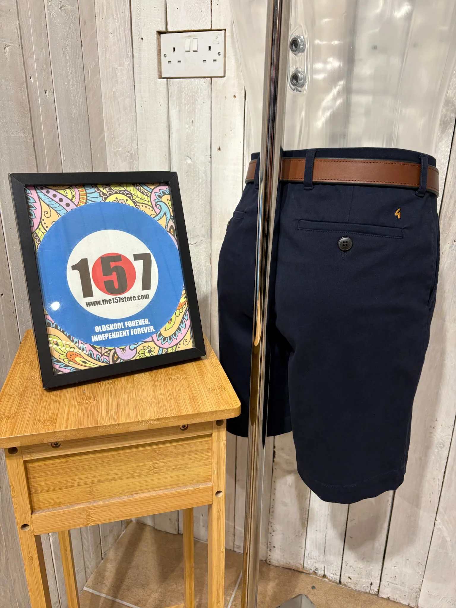 Gabicci Classic Stretch Chino Shorts - Navy SS26 - Image 2