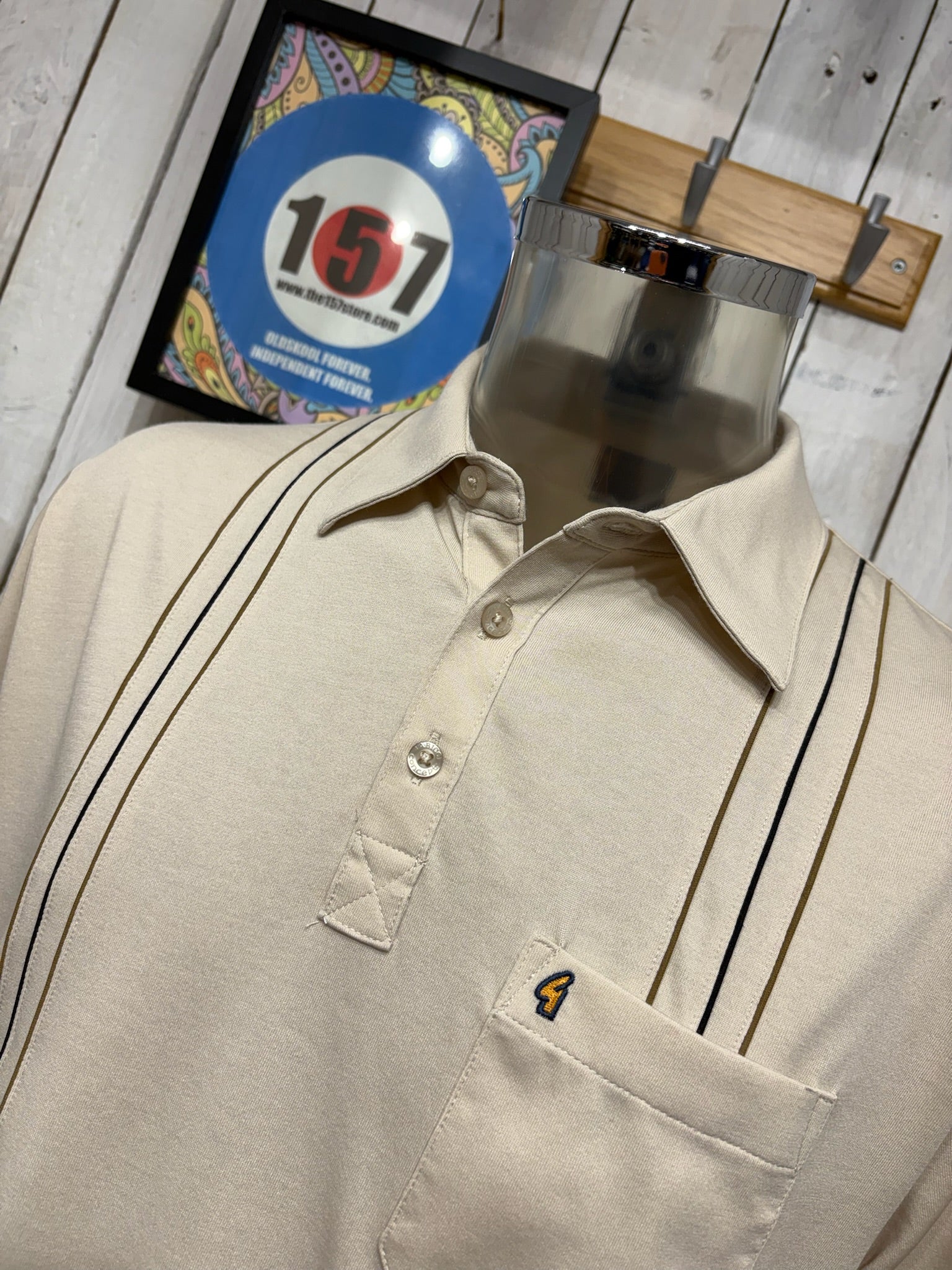 Gabicci Regular Fit X01 Polo - Linen Colour (not actually Linen material) - Image 2