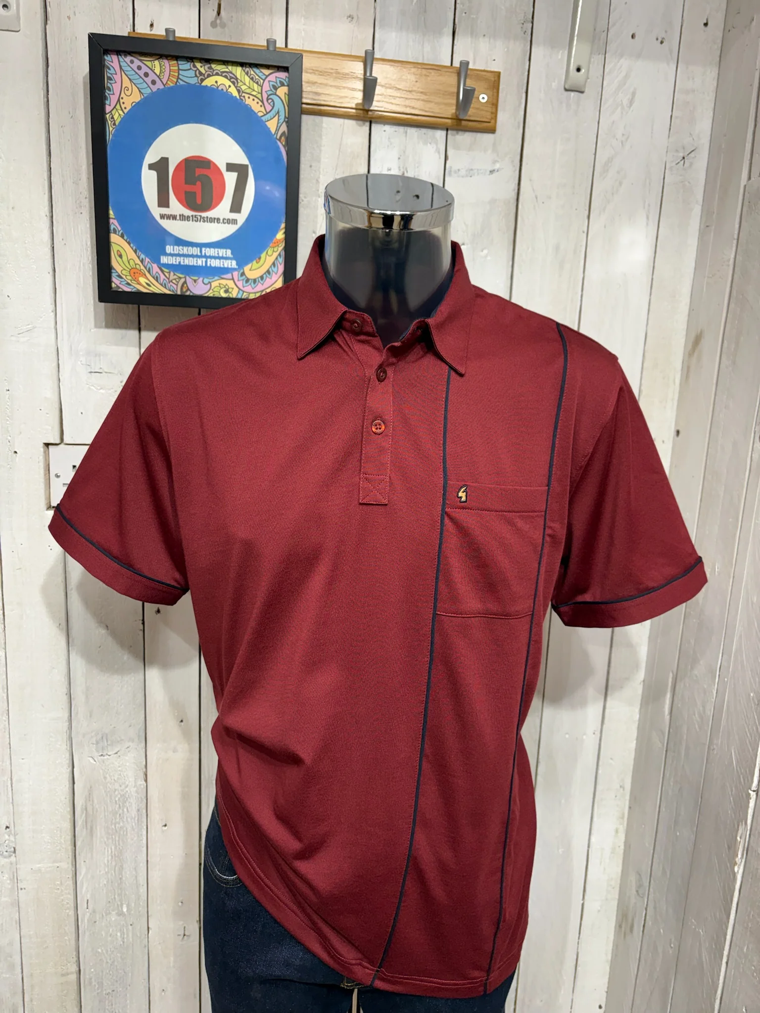 Gabicci Regular Fit X02 Polo - Mulberry
