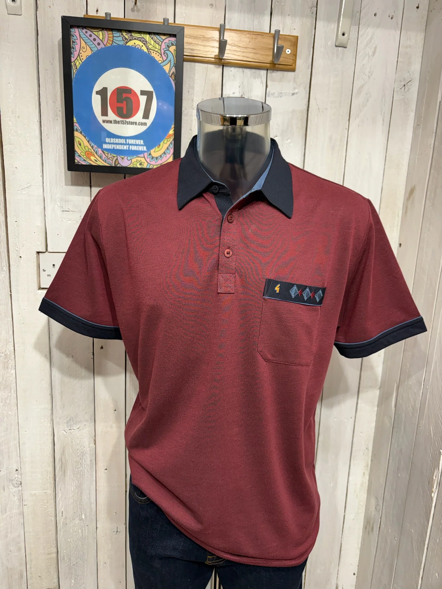 Gabicci Regular Fit X04 Polo - Mulberry