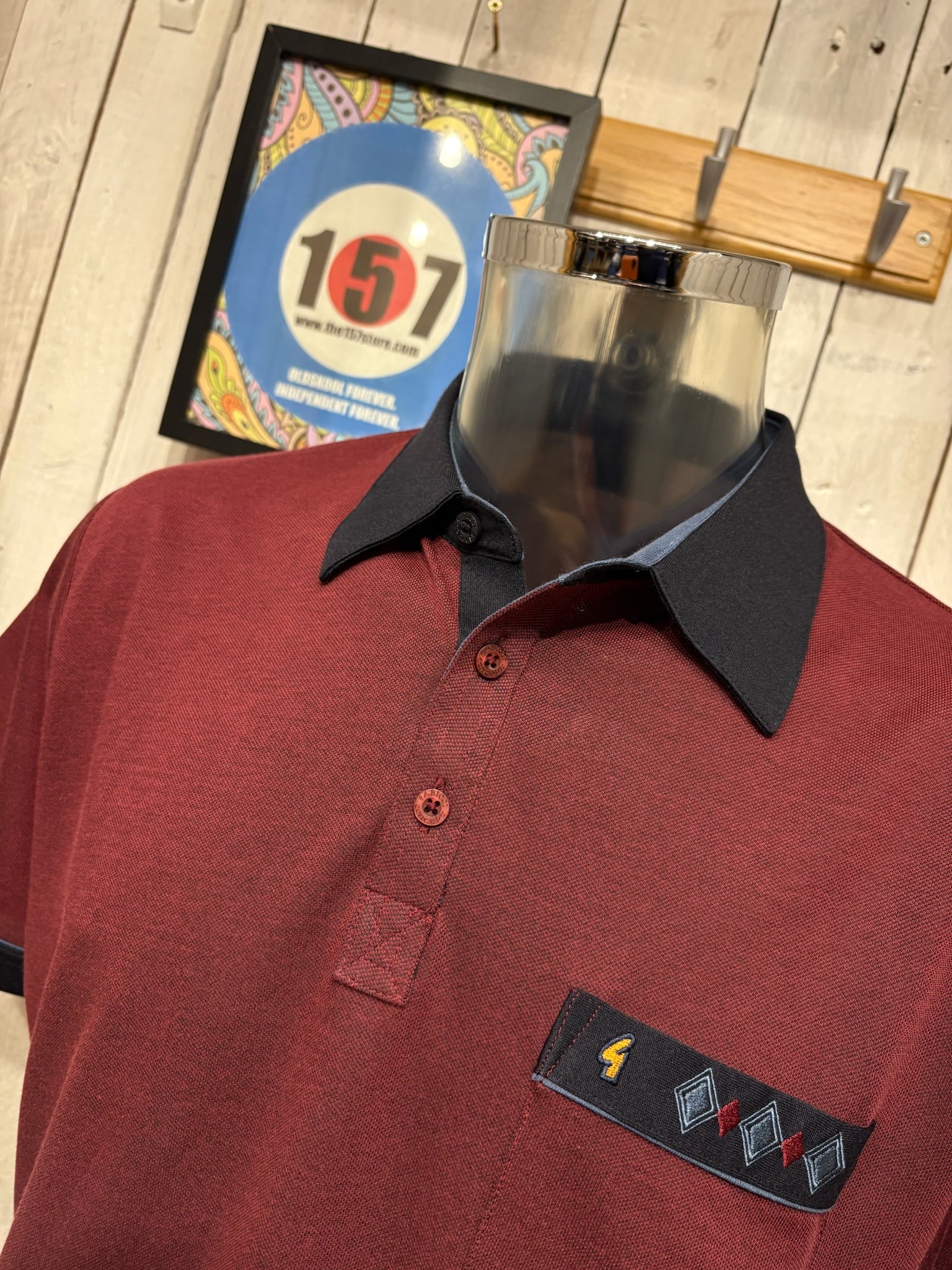 Gabicci Regular Fit X04 Polo - Mulberry - Image 2