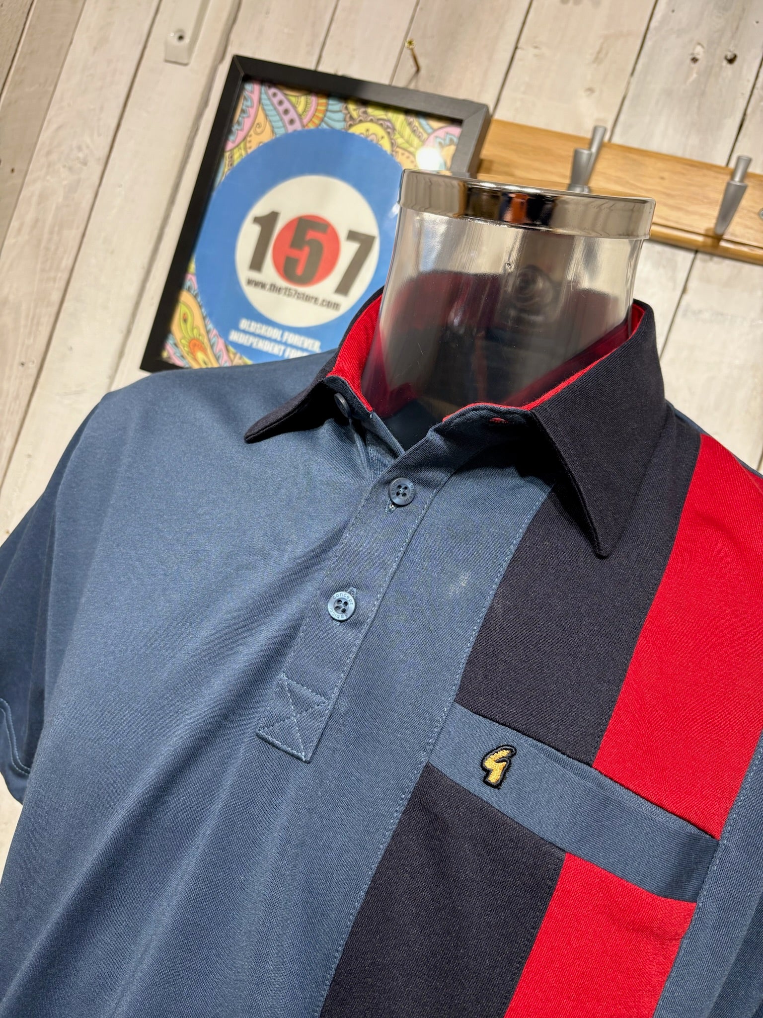 Gabicci Regular Fit X07 Polo - Indigo - Image 2