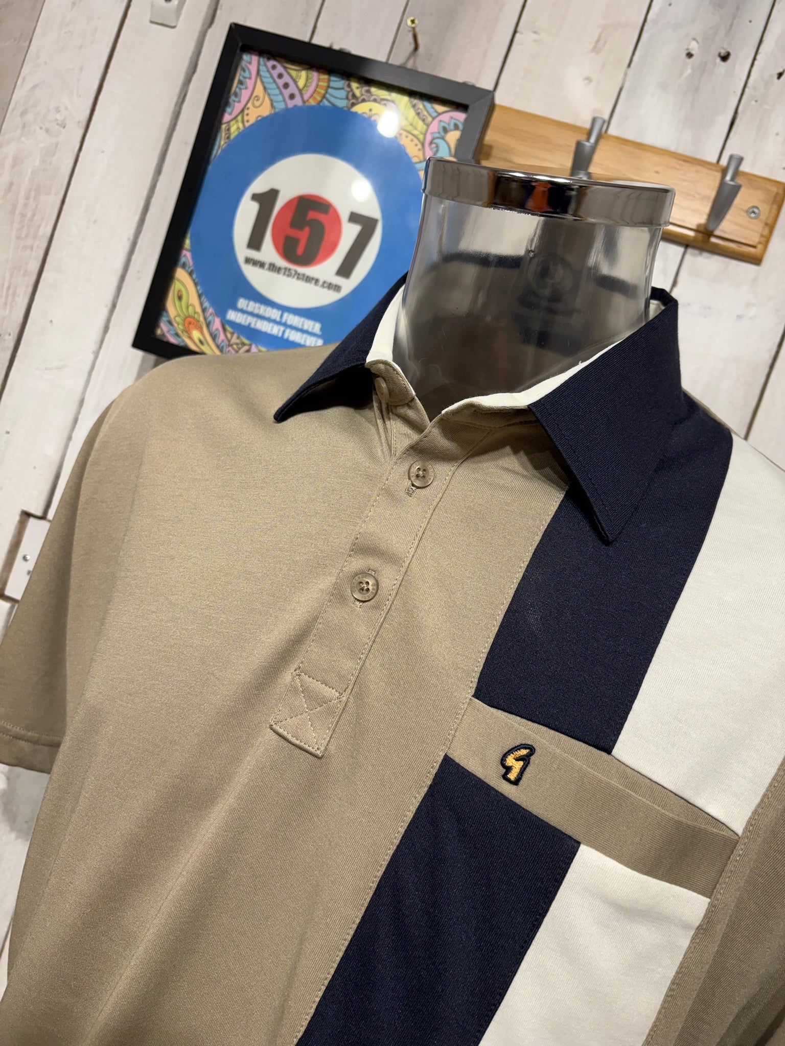 Gabicci Regular Fit X07 Polo - Stone - Image 2
