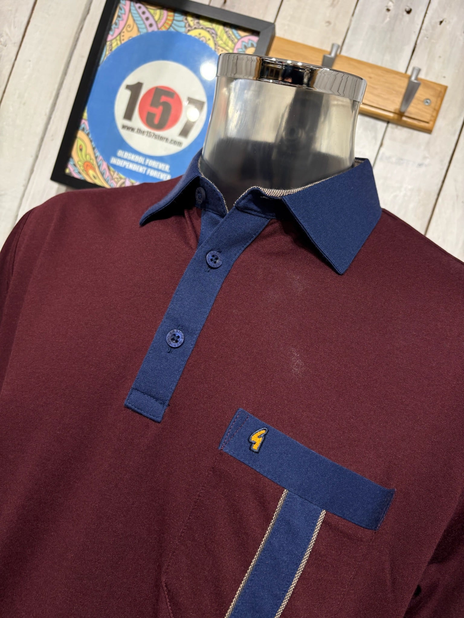 Gabicci Regular Fit X10 Polo - Berry - Image 2