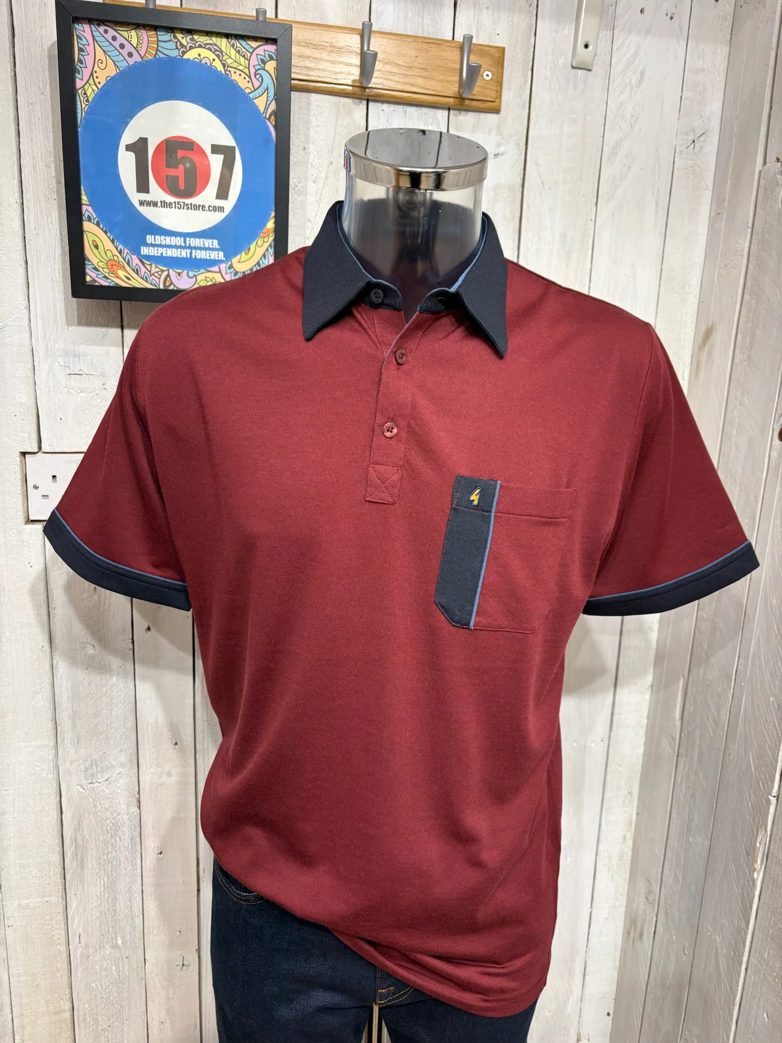 Gabicci Regular Fit X10 Polo - Mulberry