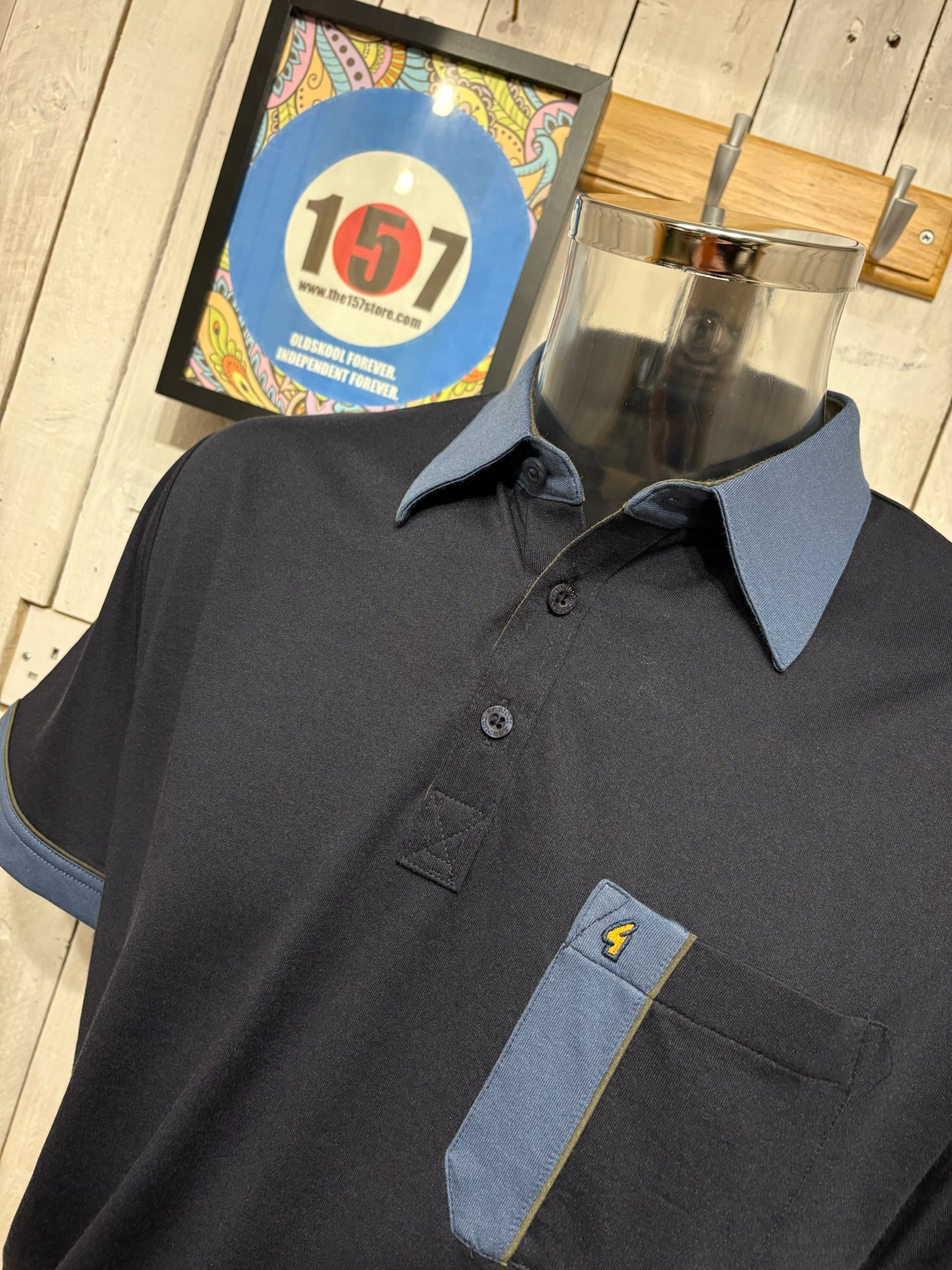 Gabicci Regular Fit X10 Polo - Navy - Image 2