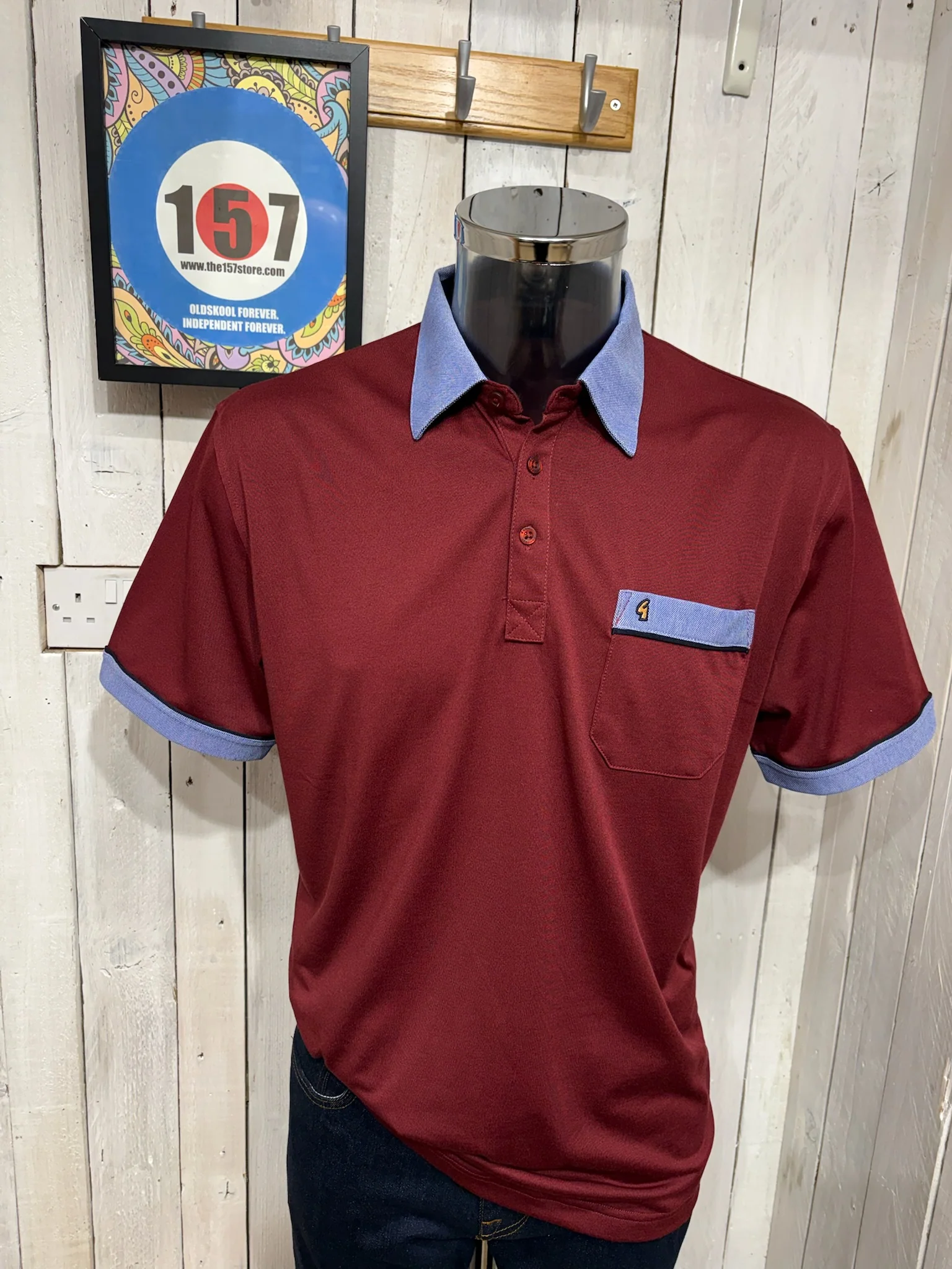 Gabicci Regular Fit X11 Polo - Mulberry