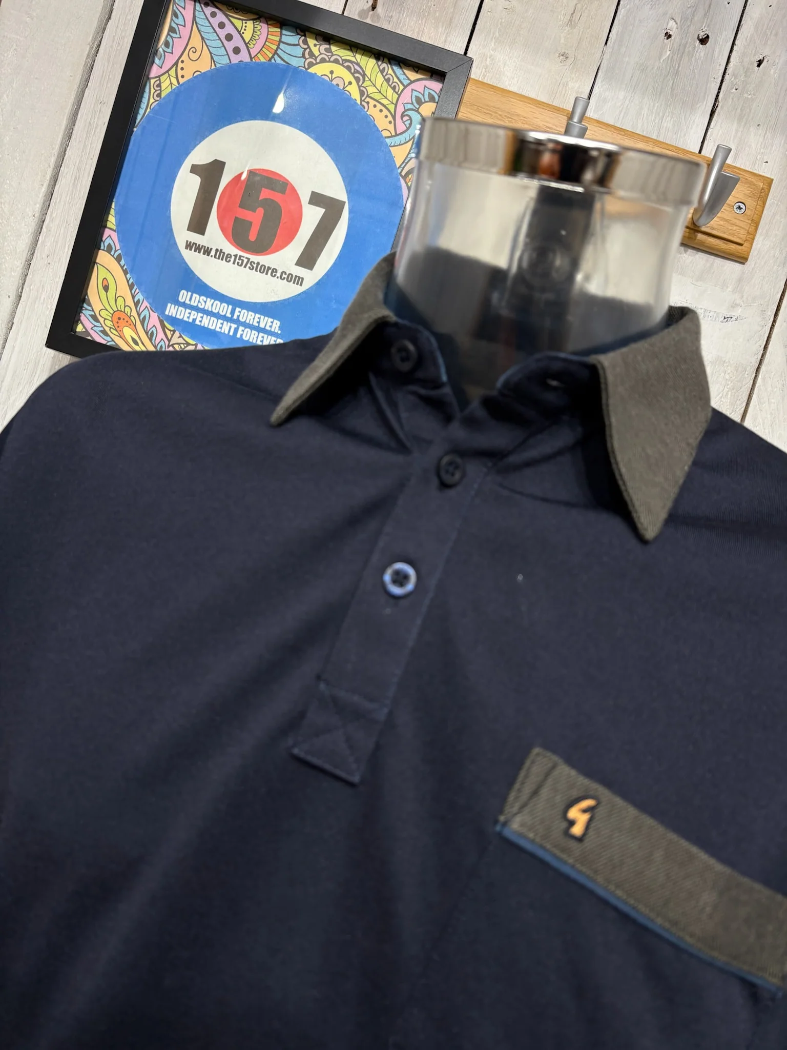 Gabicci Regular Fit X11 Polo - Navy - Image 2