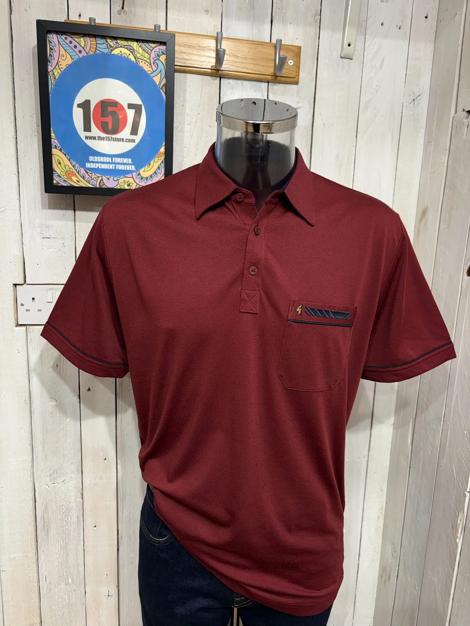 Gabicci Regular Fit X14 Polo - Mulberry
