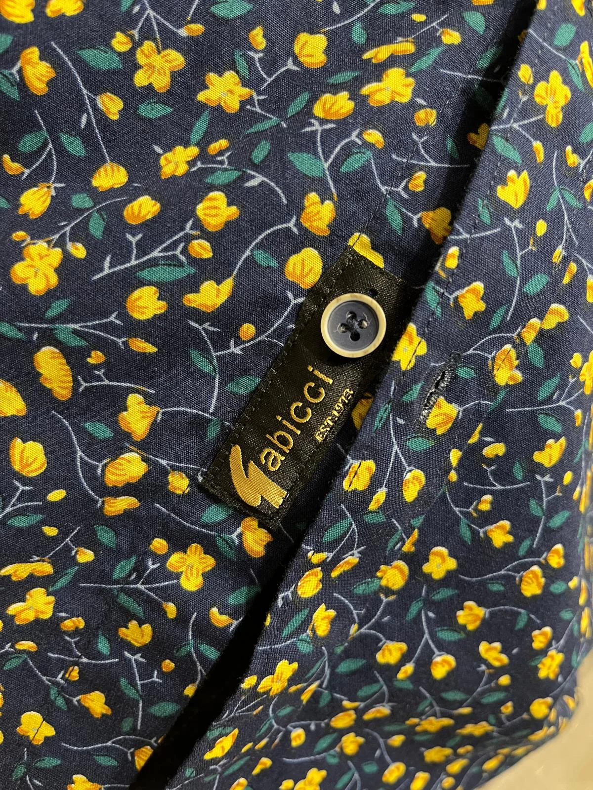 Gabicci Vintage Archie Floral Shirt - Navy - Image 5