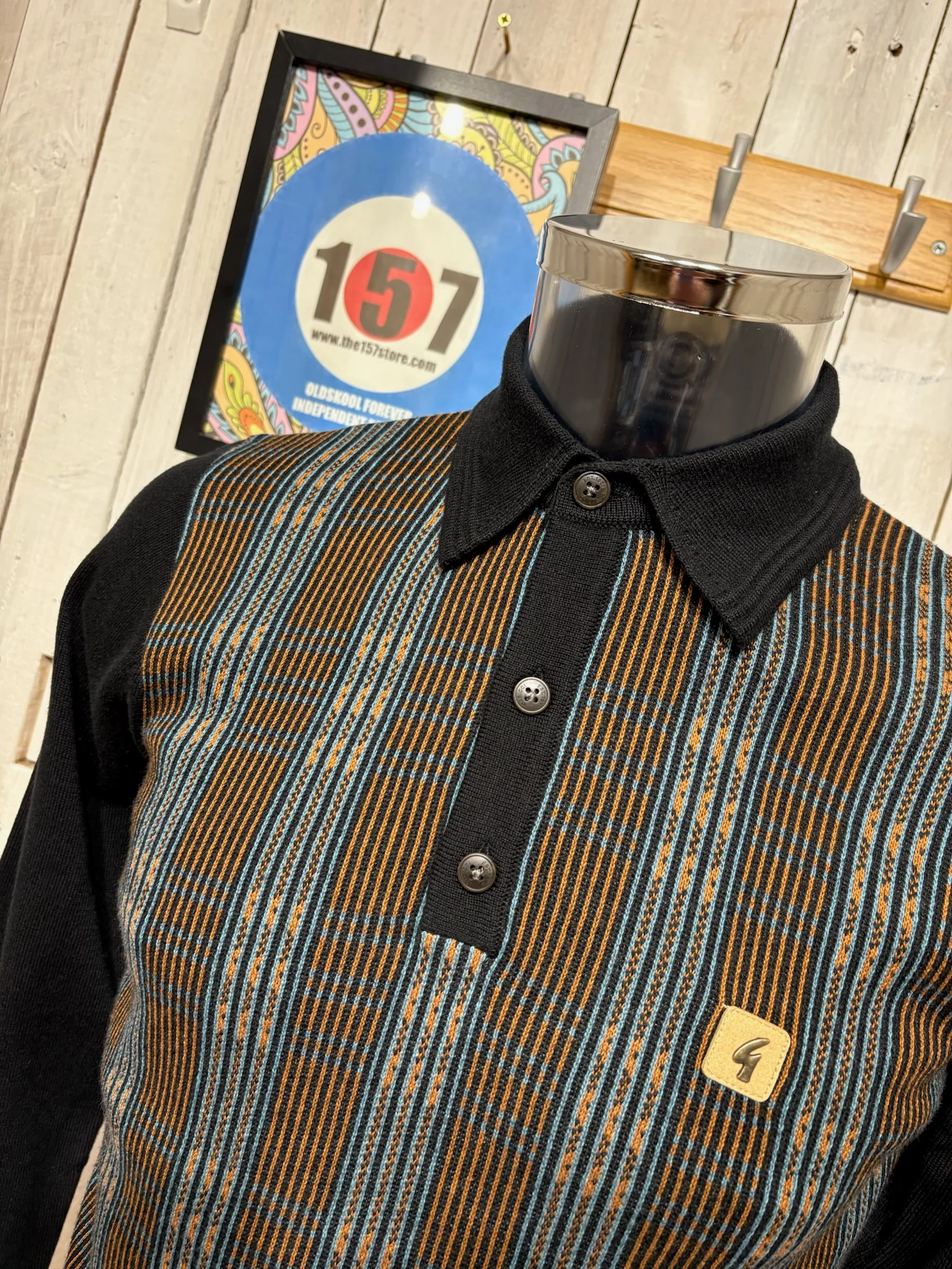 Gabicci Vintage Dalston Mono Knit - Black - Image 2