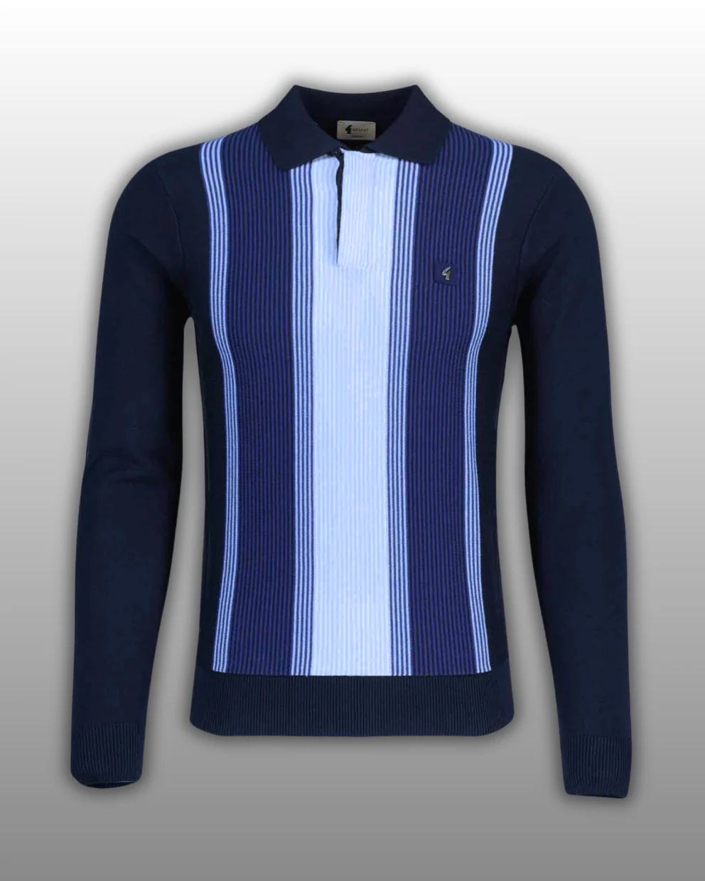 Gabicci Vintage Fiennes Knit - Navy - Image 3