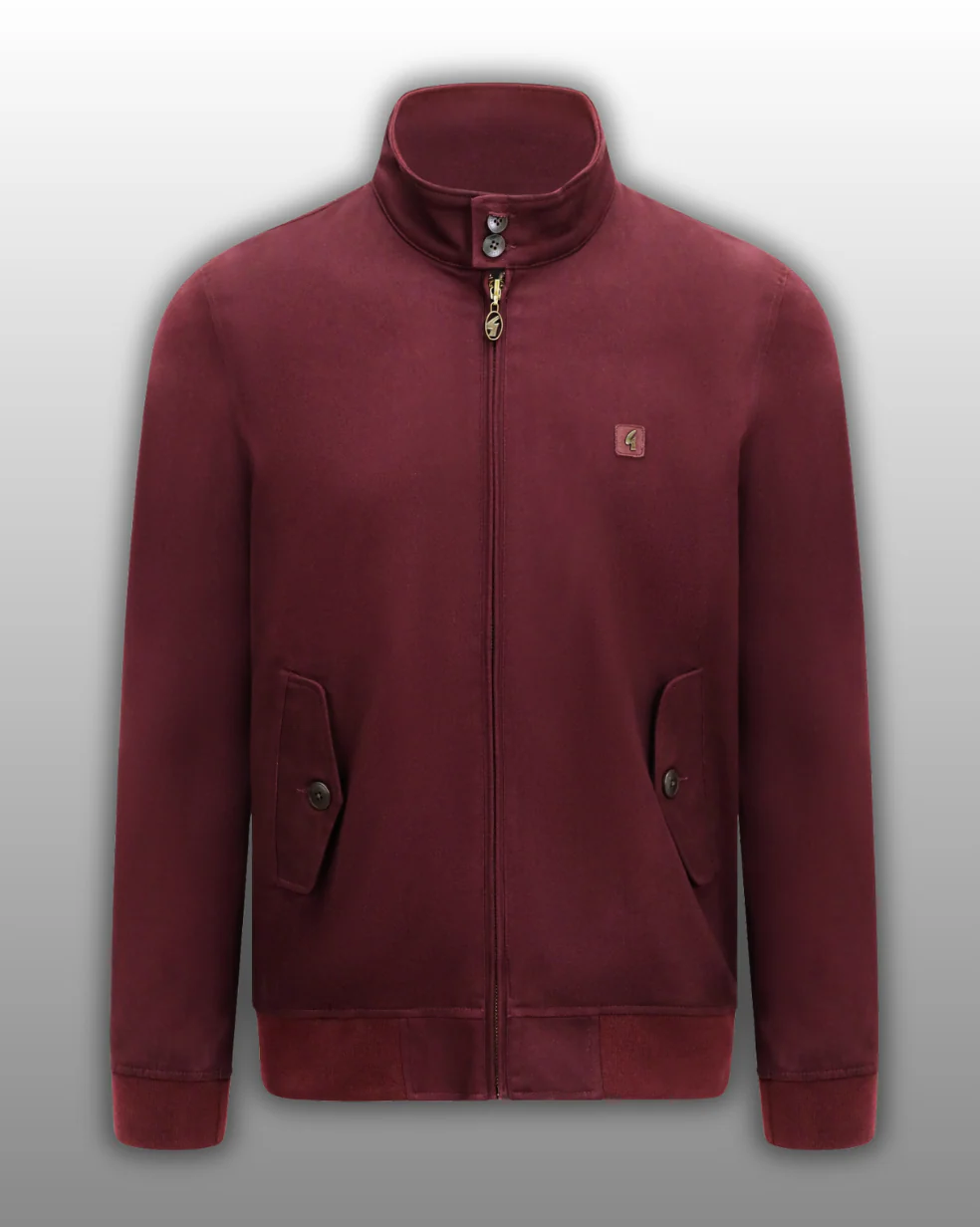 Gabicci Vintage Hamilton Harrington Jacket - Berry - Image 3