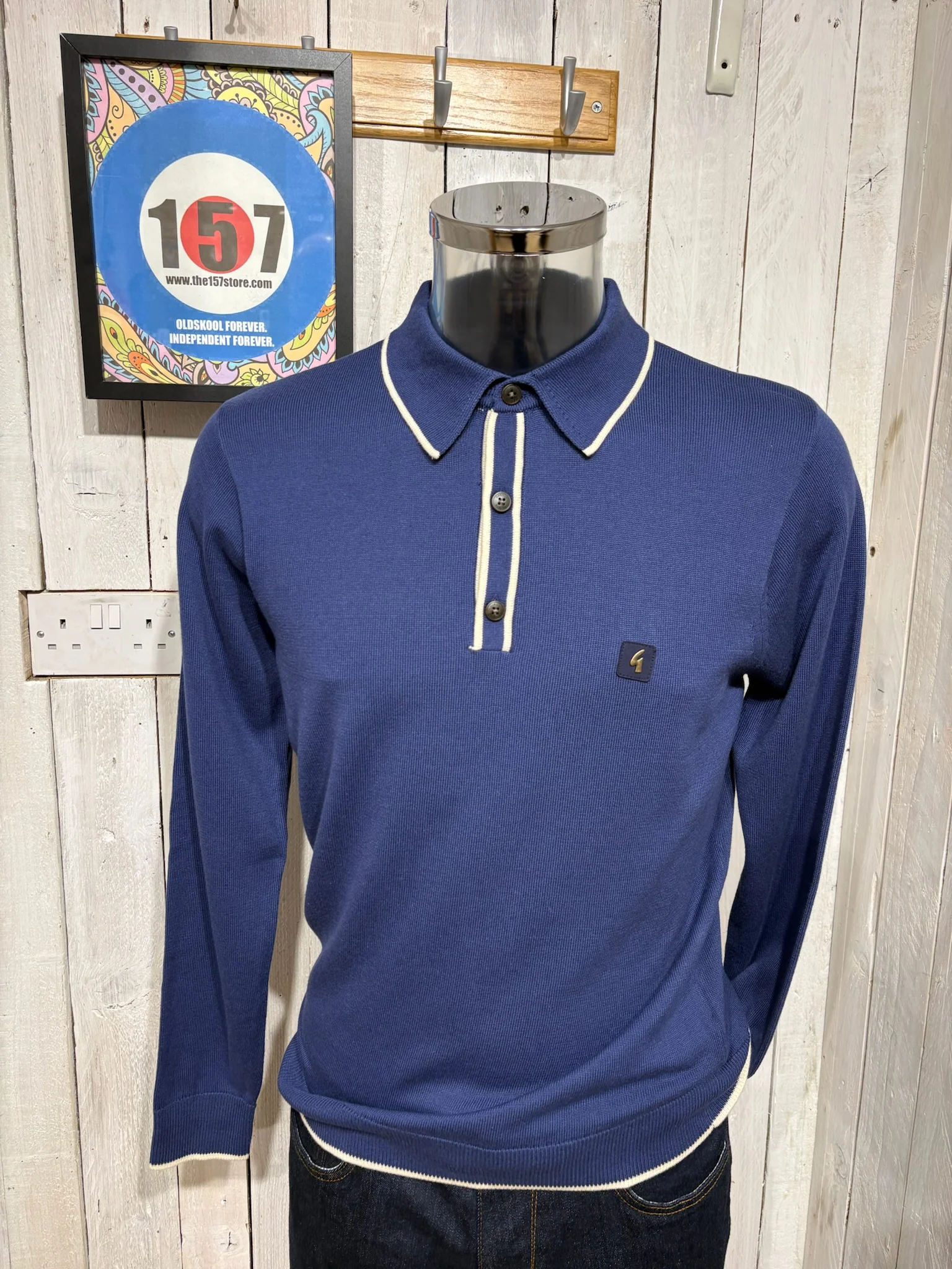 Gabicci Vintage Lineker Knit - Storm