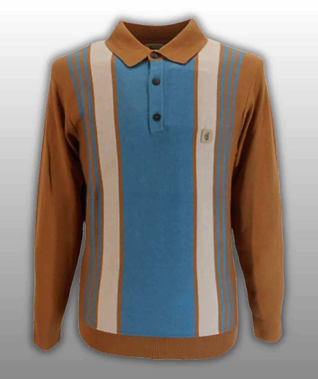 Gabicci Vintage Searle Mod Knit - Walnut - Image 3