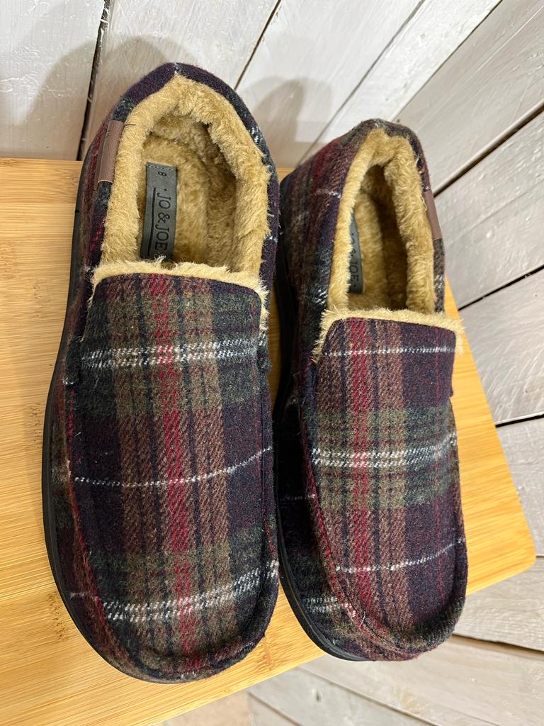 Galway Check Slippers - Brown (Gift Boxed) - Image 2