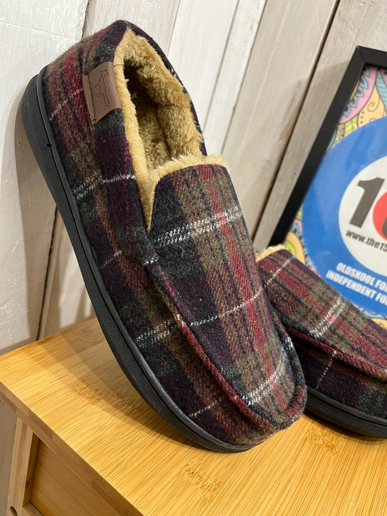 Galway Check Slippers - Brown (Gift Boxed) - Image 5