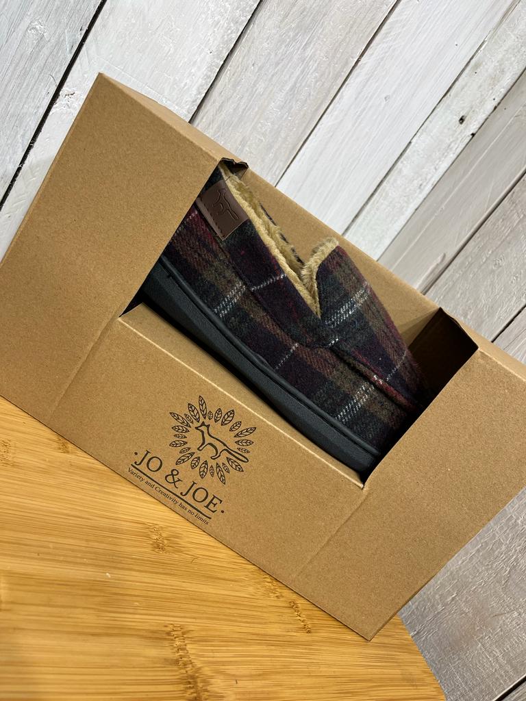 Galway Check Slippers - Brown (Gift Boxed) - Image 6