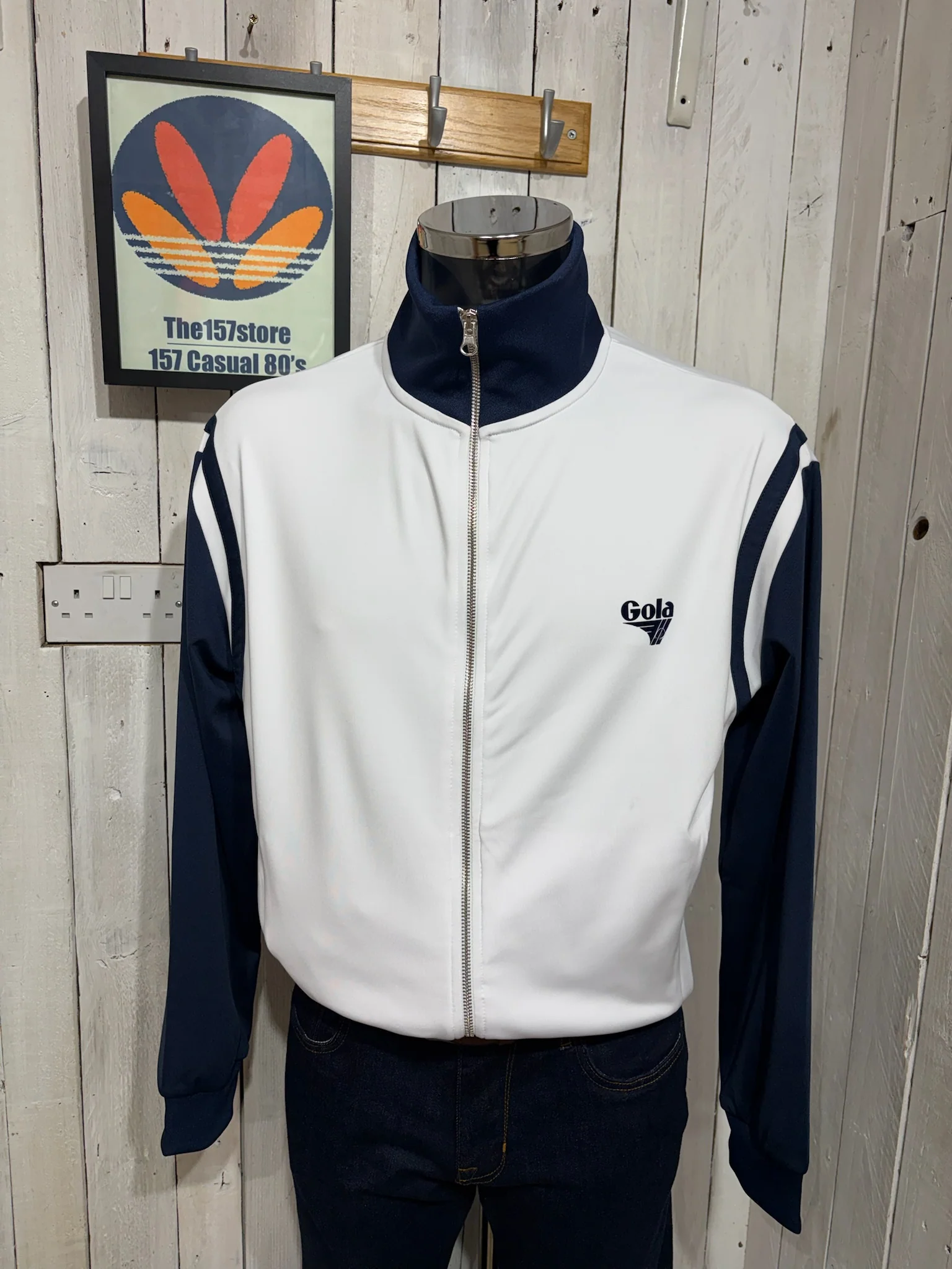 Gola Classics Colour Block Track Jacket - White / Navy