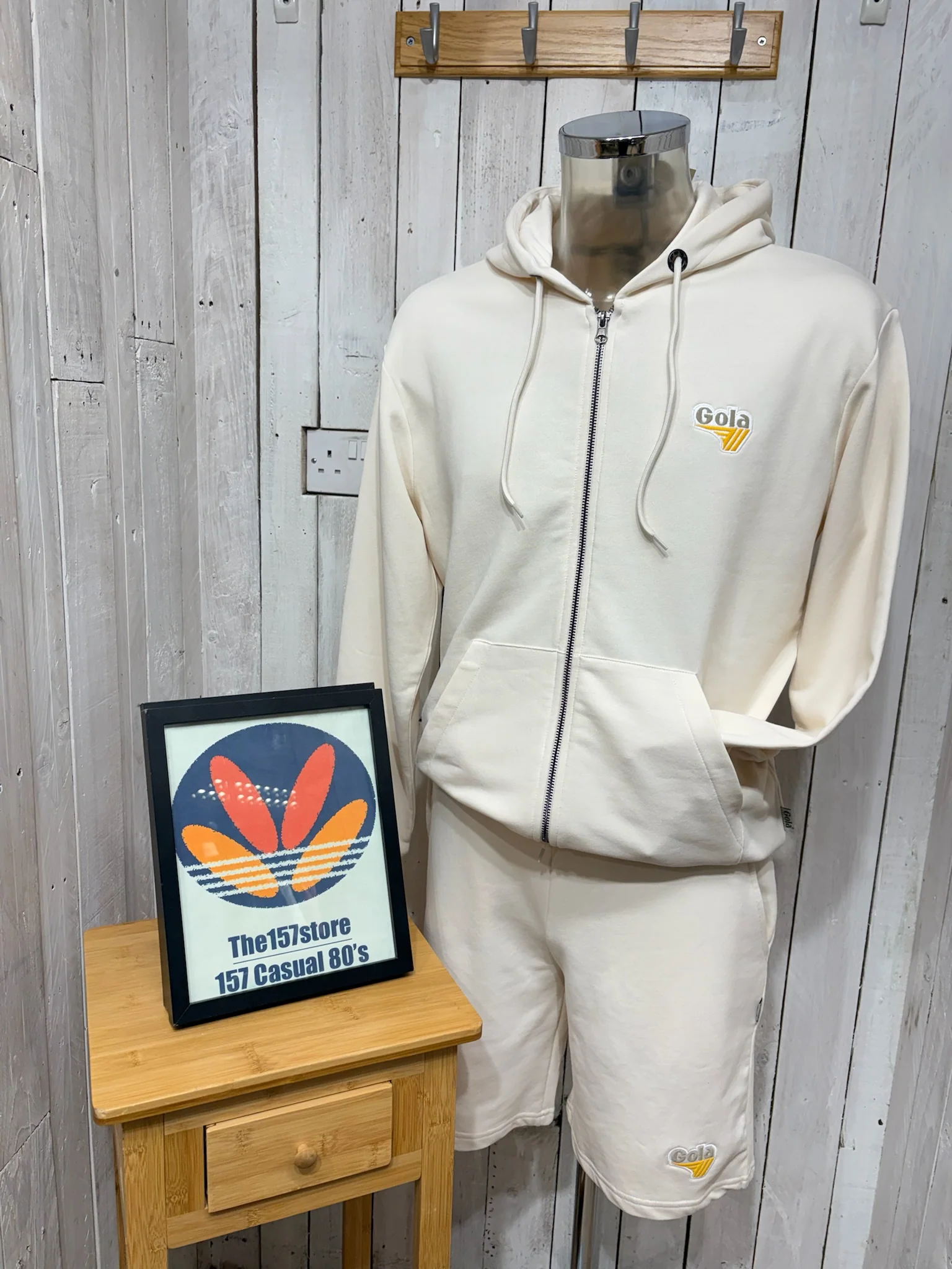 Gola Classics Front + Back Hoodie - Cream - Image 4
