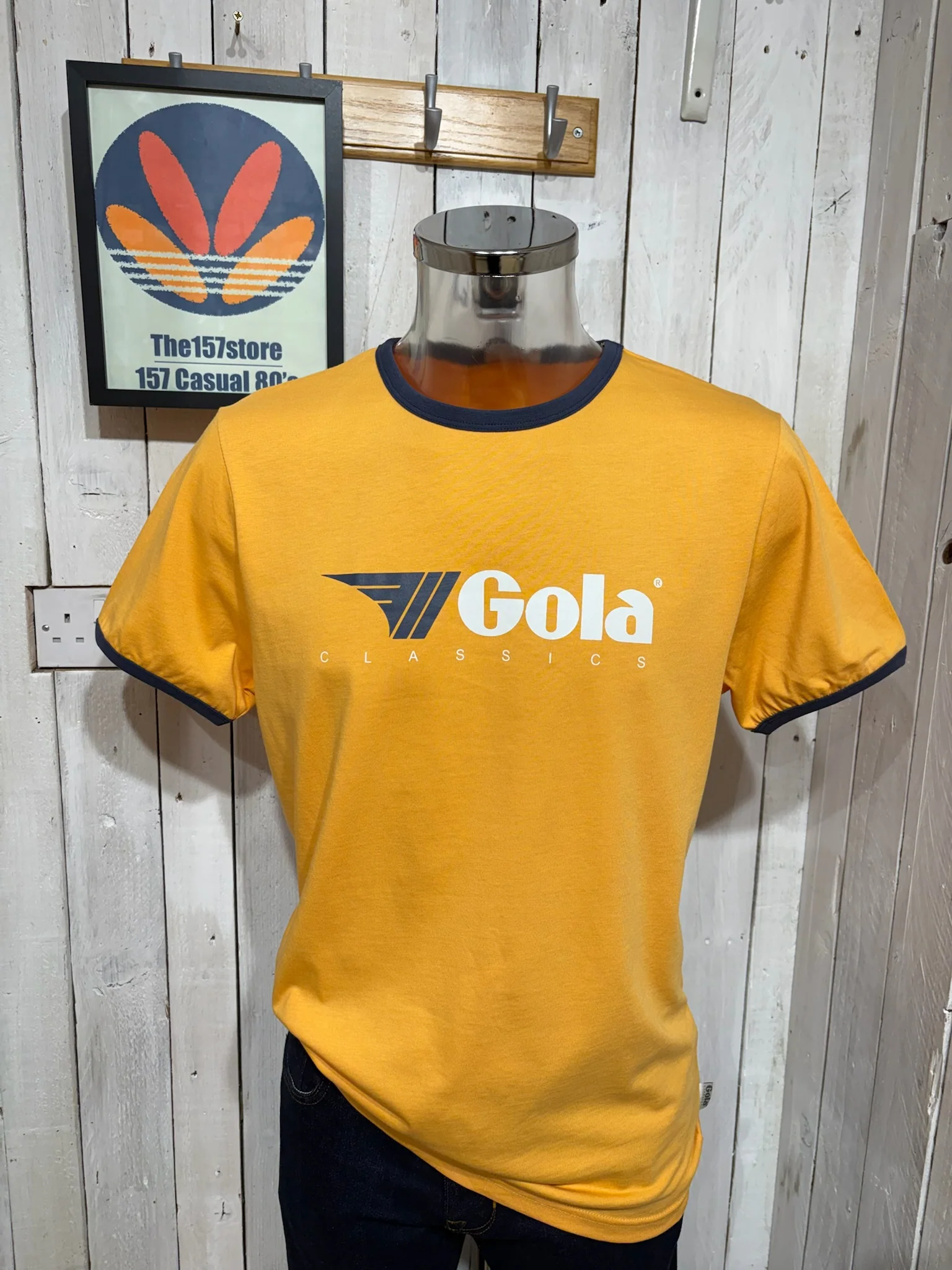 Gola Classics Ringer Logo Tee - Yellow