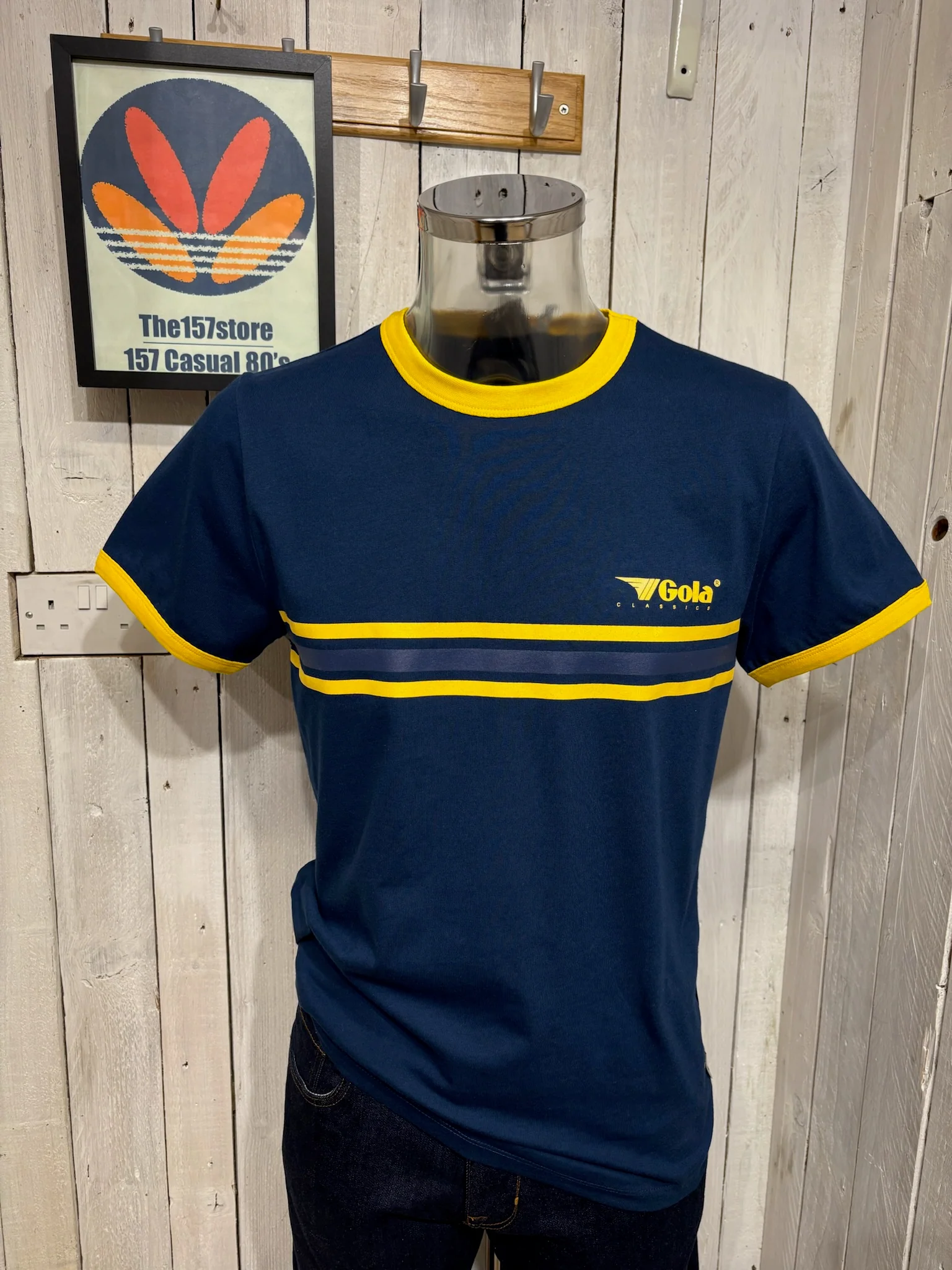 Gola Classics Ringer Tee - Gold Stripe