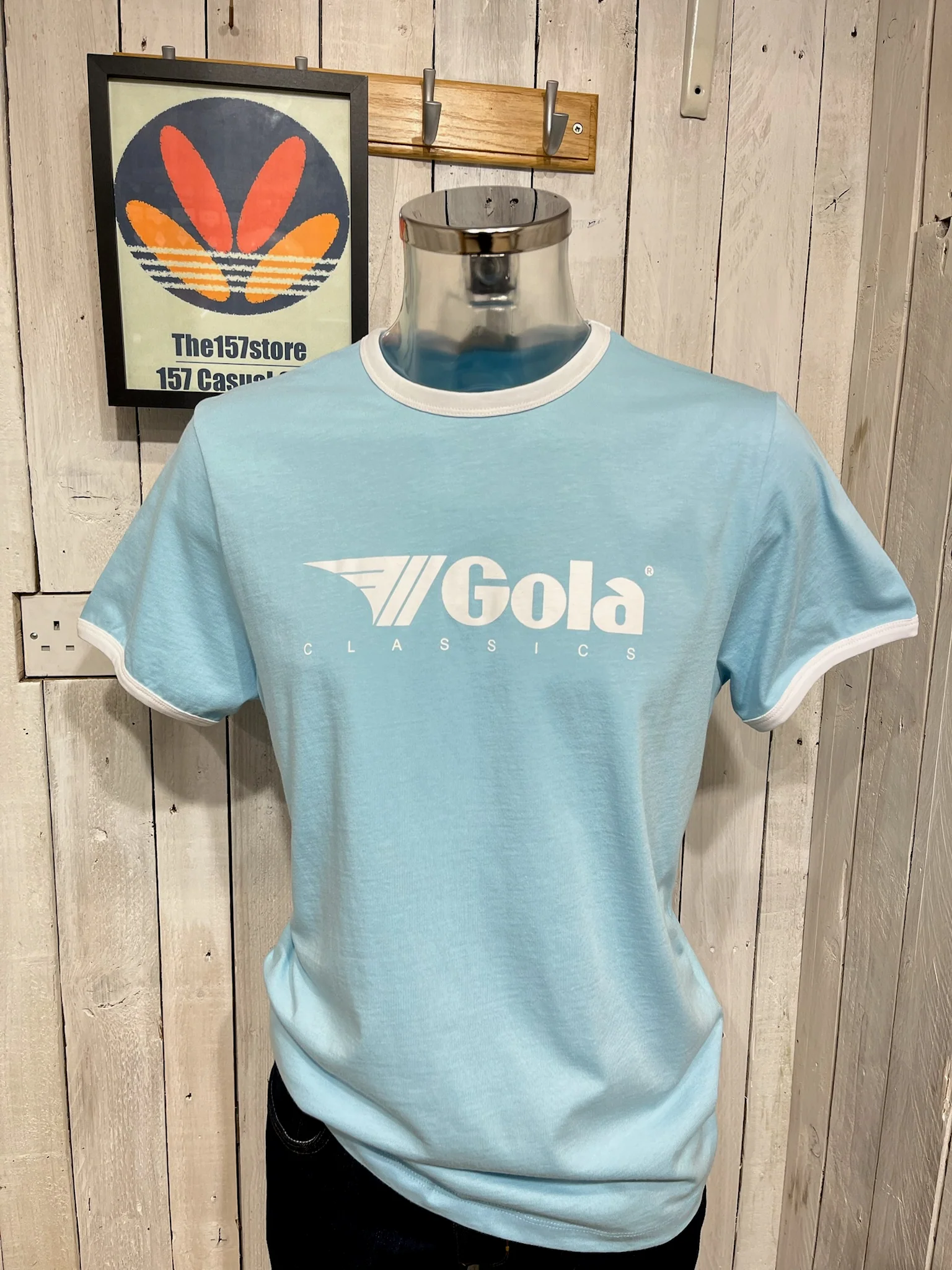 Gola Classics Ringer Tee - Sky Blue