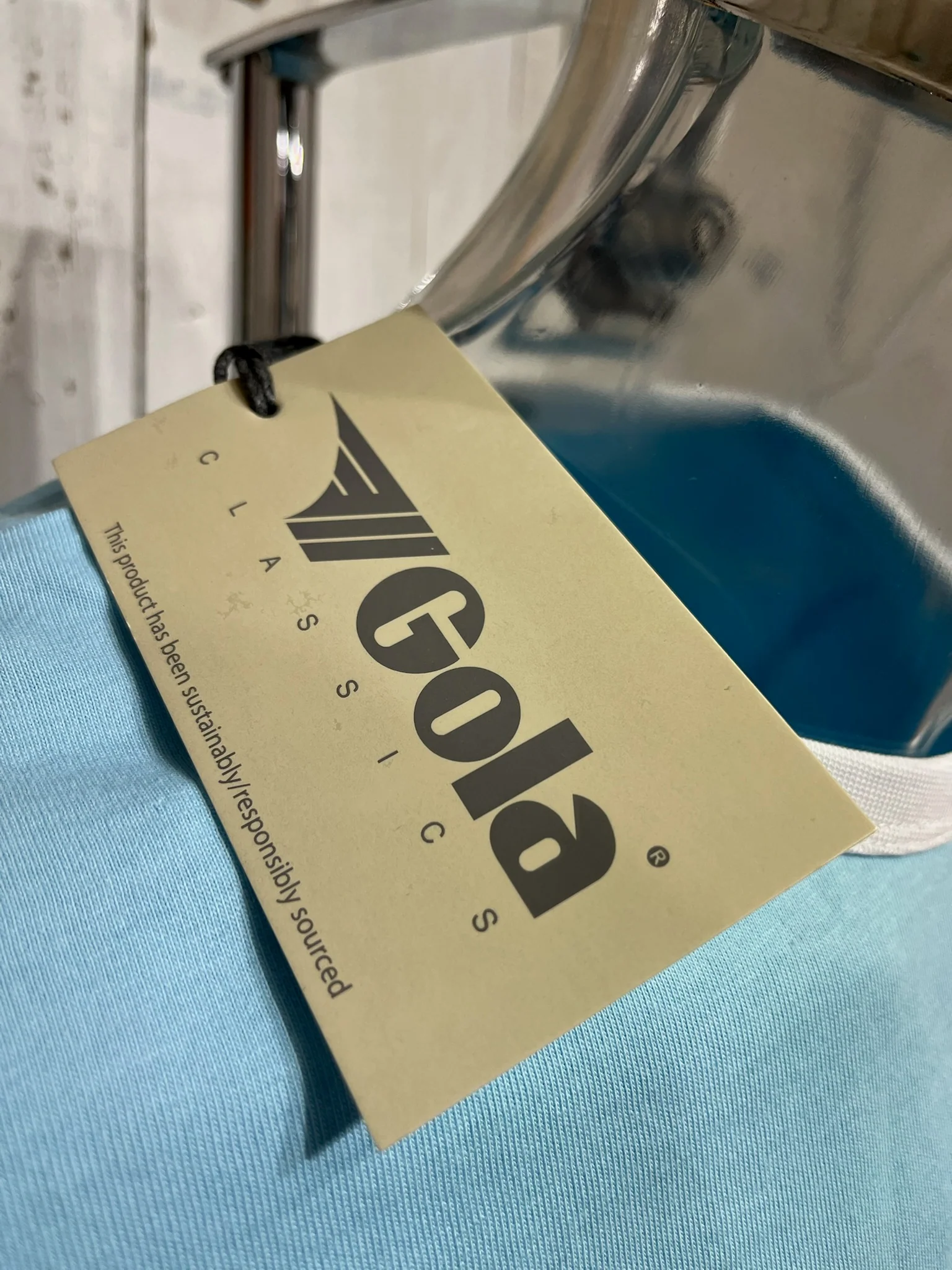 Gola Classics Ringer Tee - Sky Blue - Image 2
