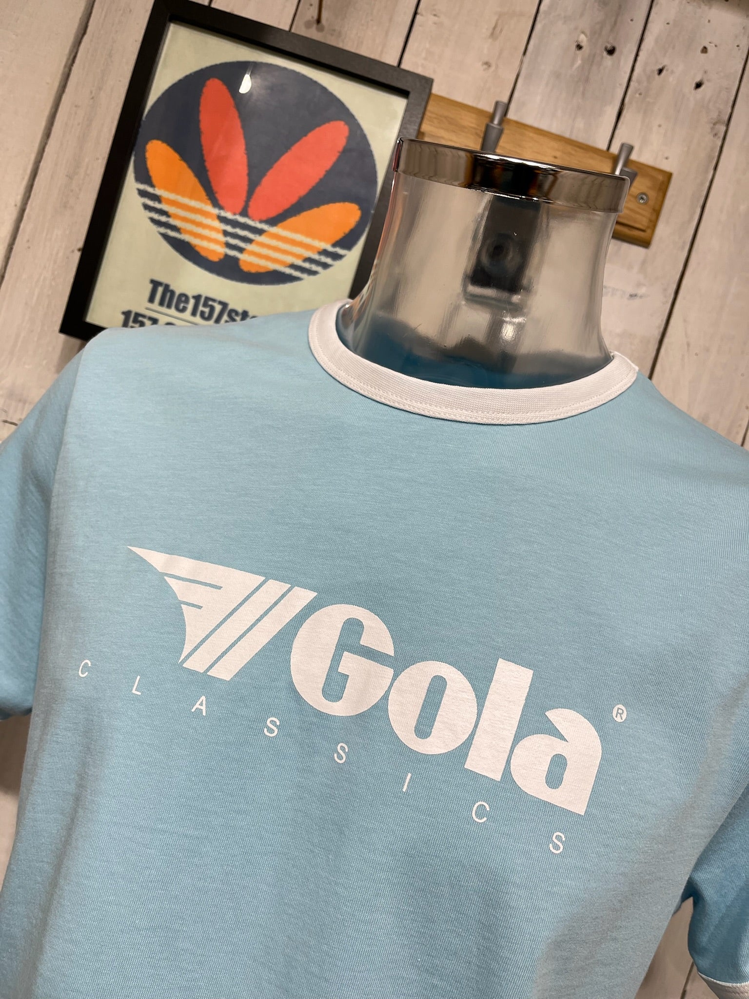 Gola Classics Ringer Tee - Sky Blue - Image 3