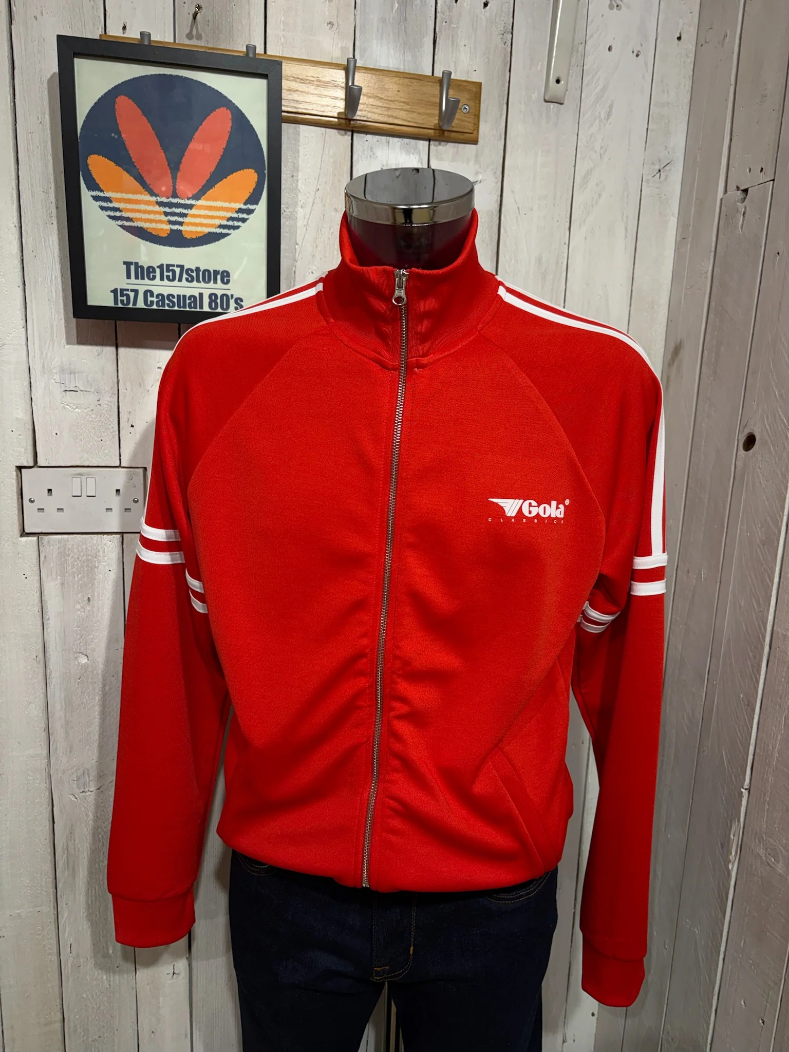 Gola Classics Stripe Track Jacket - Red / White