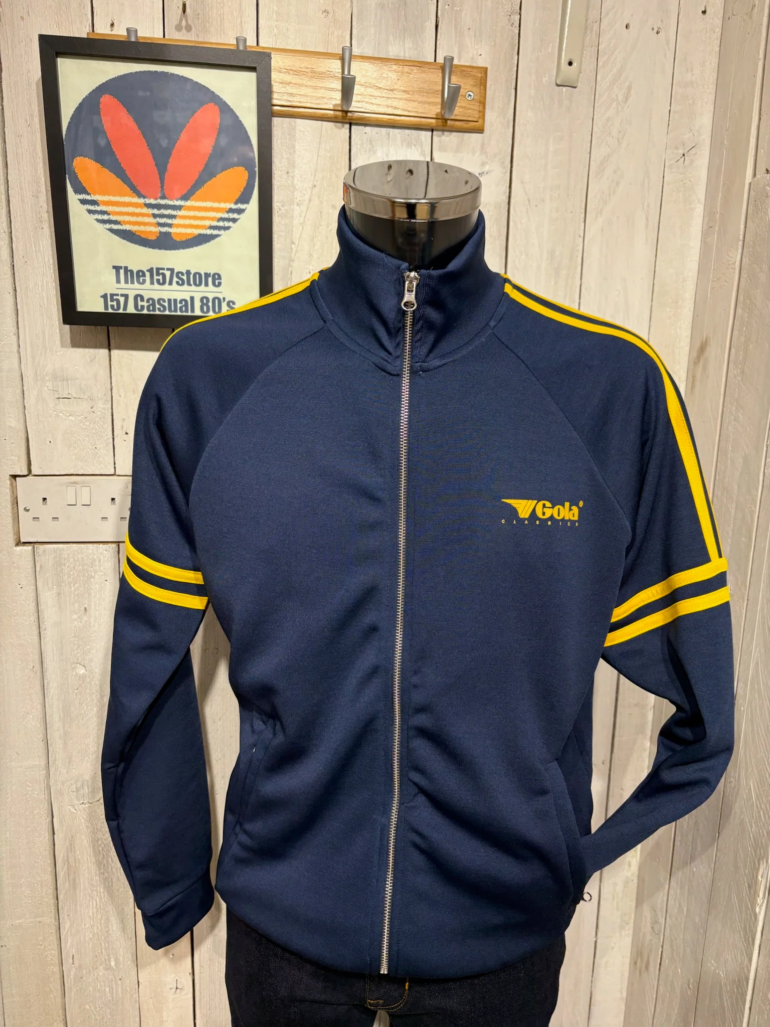 Gola Classics Striped Track Top - Navy / Yellow