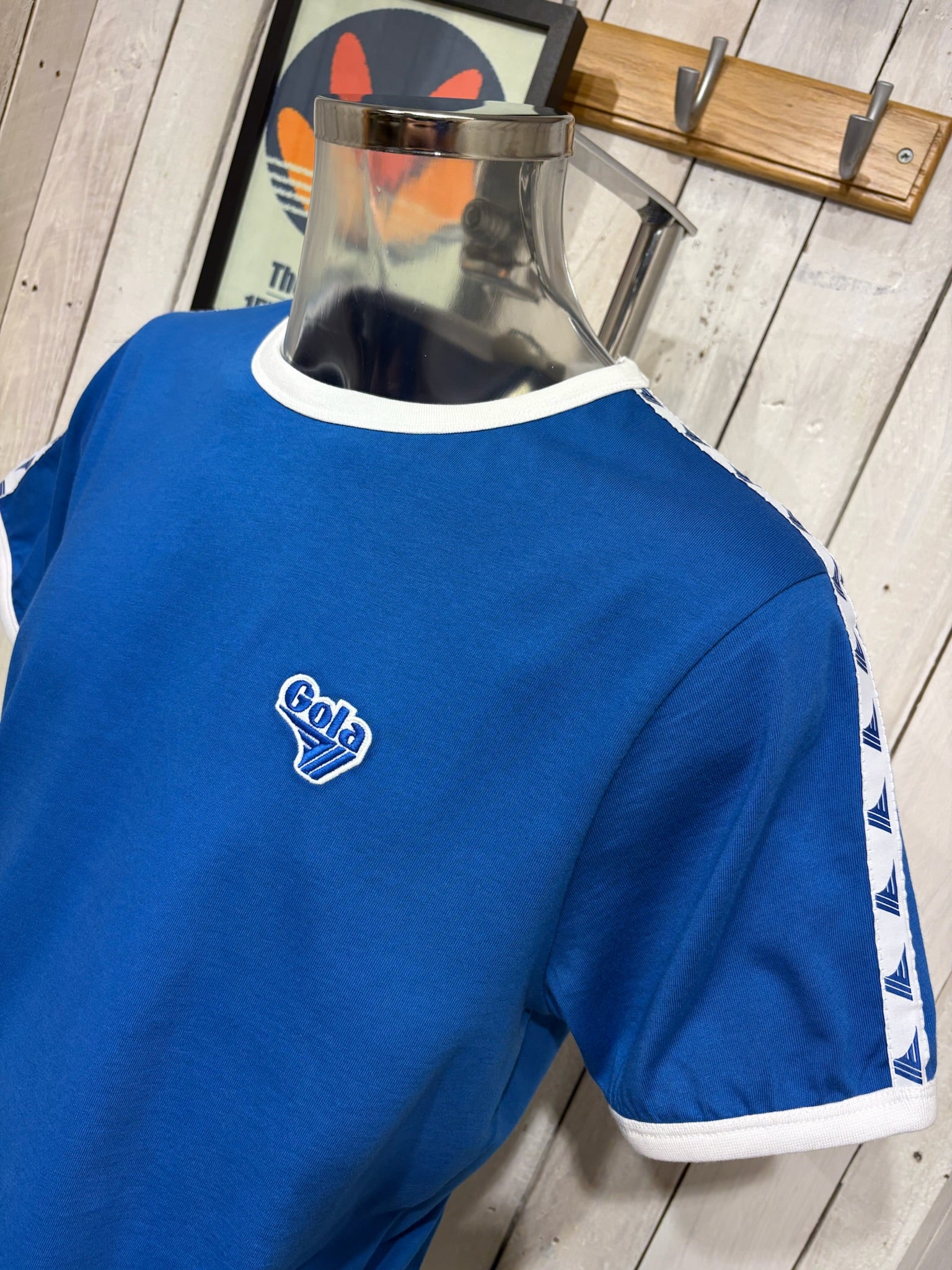 Gola Classics Taped Print Tee - Royal Blue - Image 2