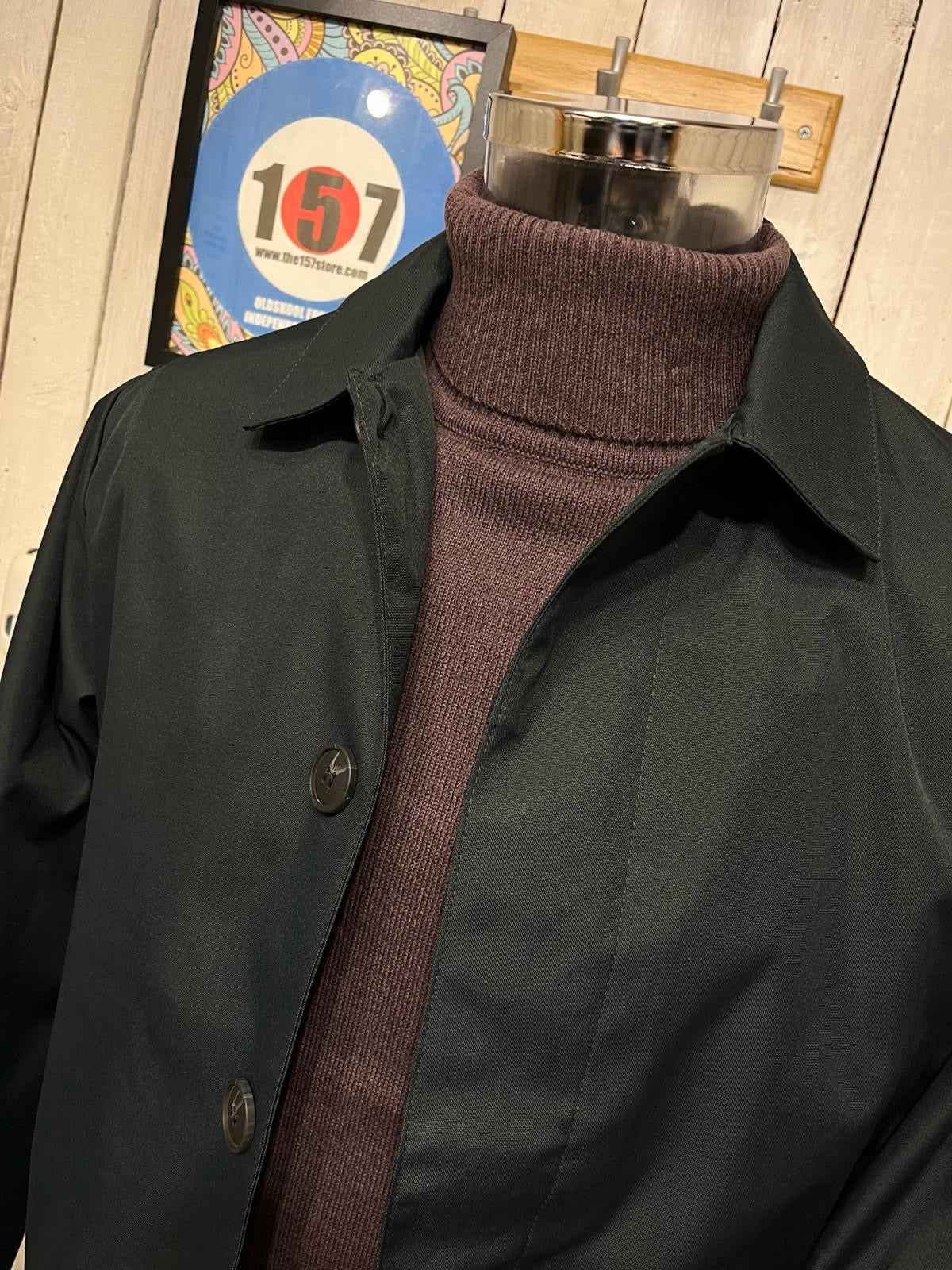 THE GRETNA - Water Resistant Mac - Dark Navy - Image 2