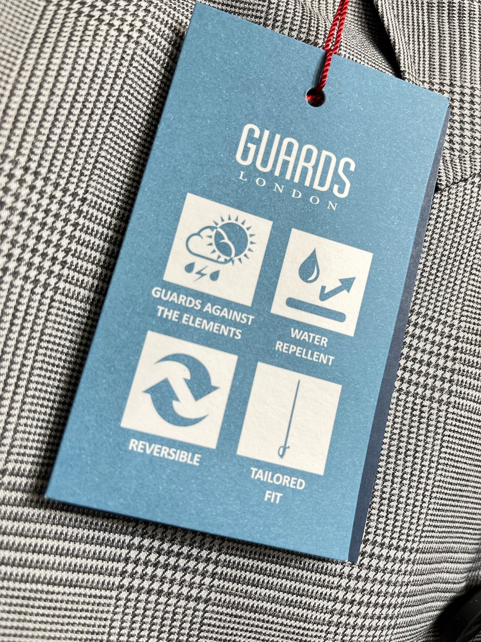 Guards of London Reversible Mac - Prince of Wales Check (100% Water Repellent) - Image 7