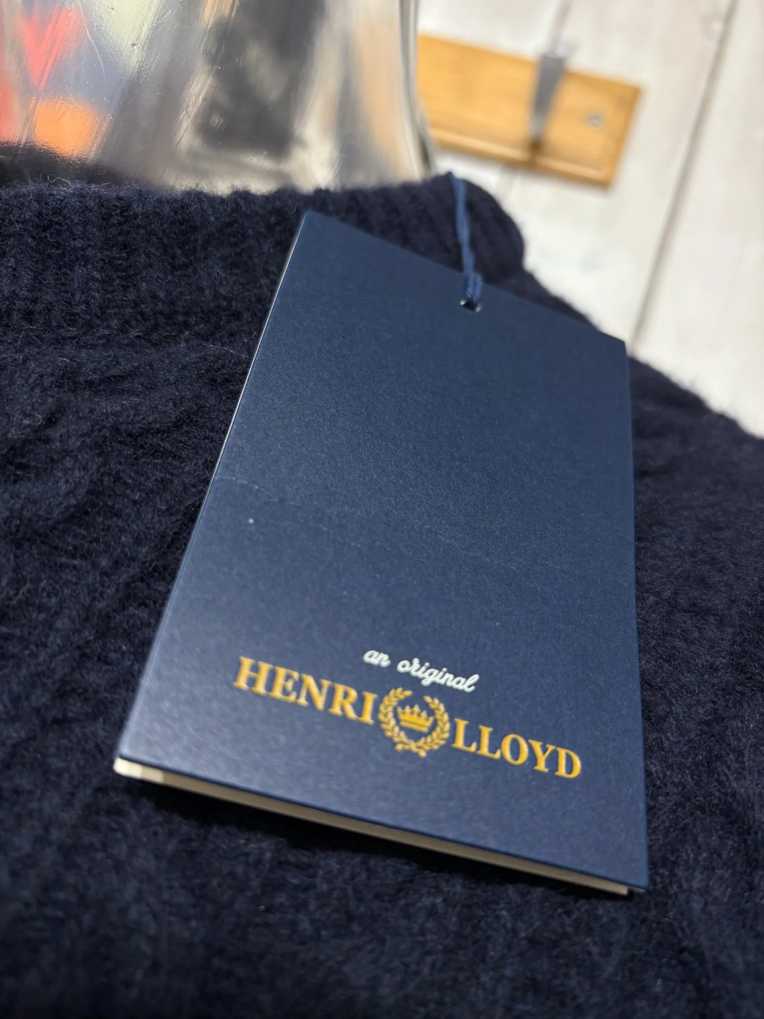 Henri Lloyd Abersoch Cable Knit Jumper - Dark Navy - Image 3