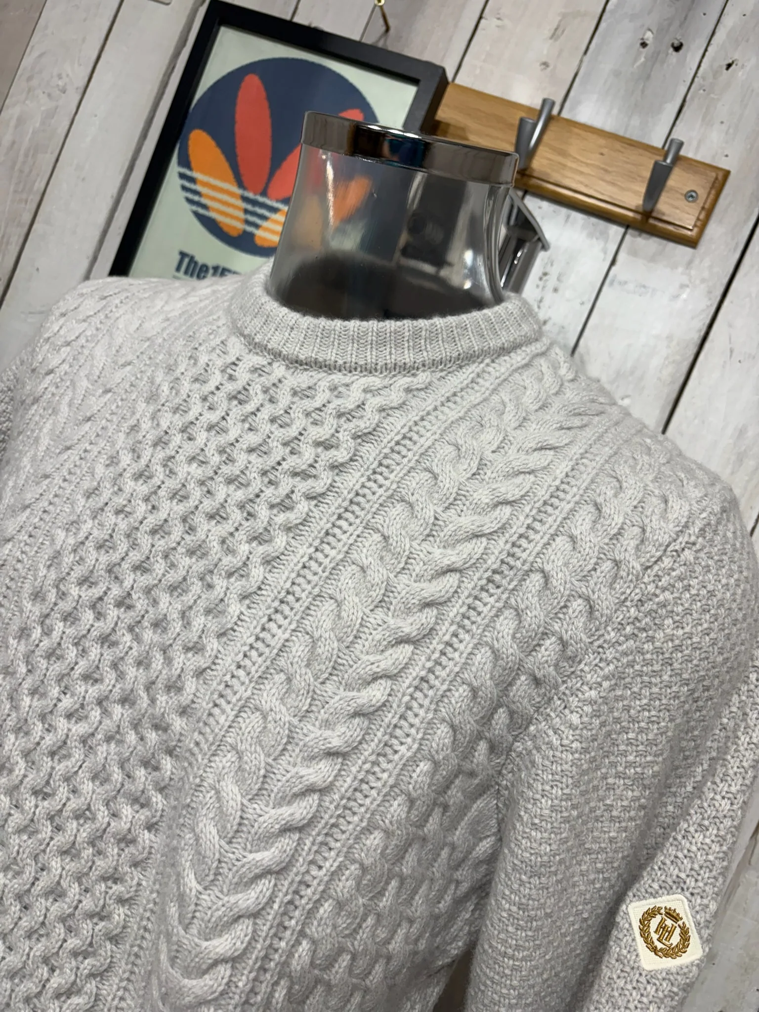 Henri Lloyd Abersoch Cable Knit Jumper - Off White - Image 2