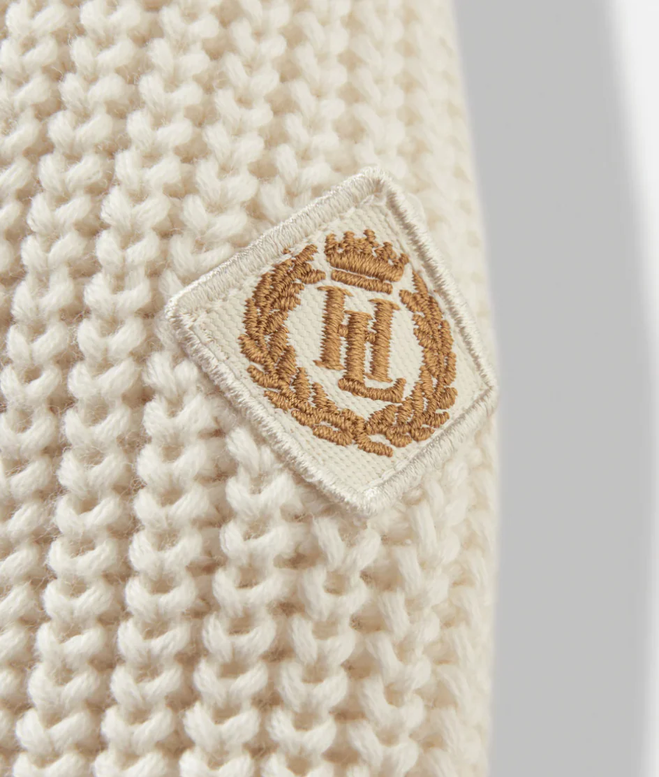 Henri Lloyd Quarter Zip Jumper - Ecru - Image 4